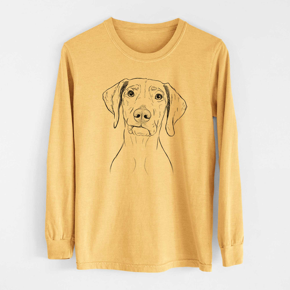 Bare Pawley the Vizsla - Heavyweight 100% Cotton Long Sleeve