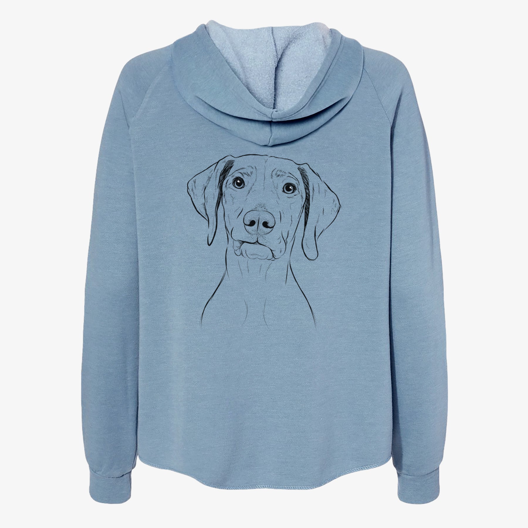 Pawley the Vizsla - Women's Cali Wave Zip-Up Sweatshirt