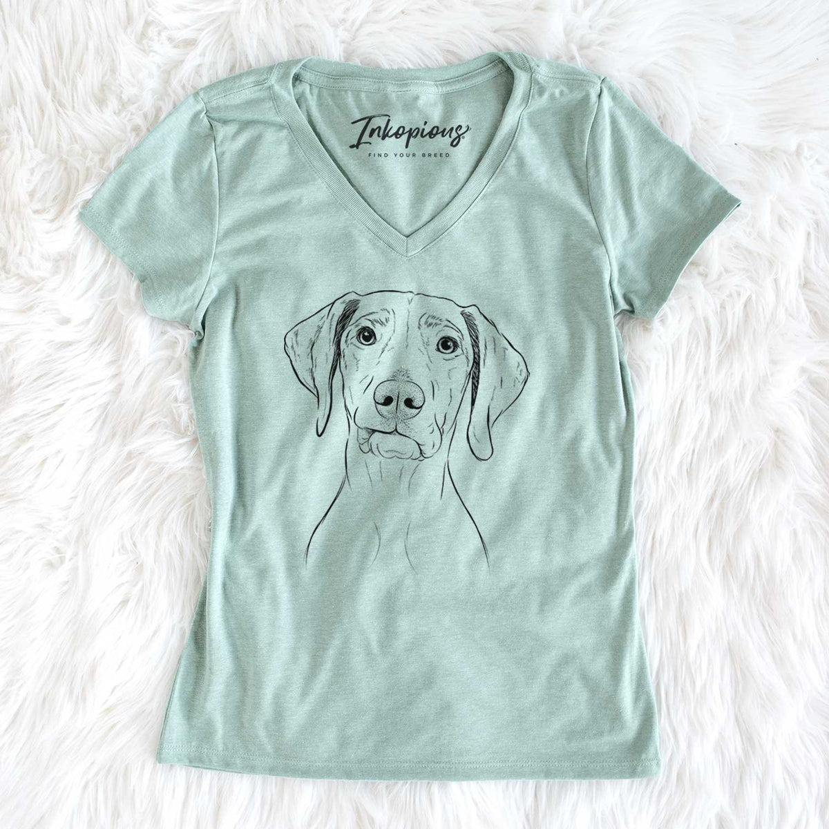 Bare Pawley the Vizsla - Women&#39;s V-neck Shirt