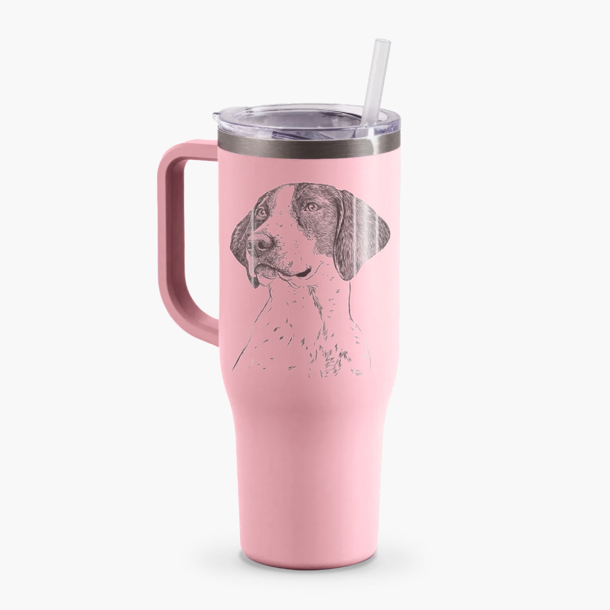 Payton the Mixed Breed - 40oz Tumbler with Handle