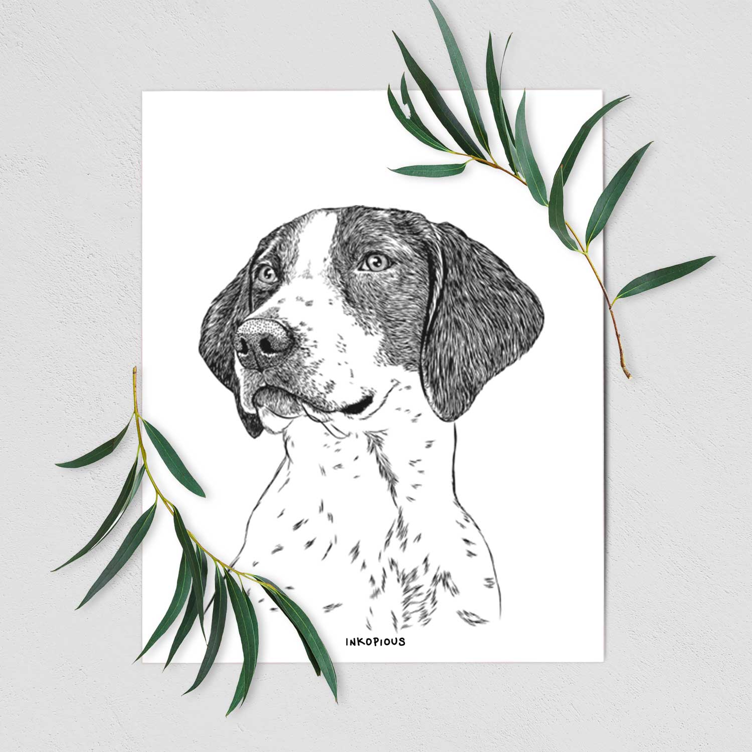 Payton the Mixed Breed Art Print