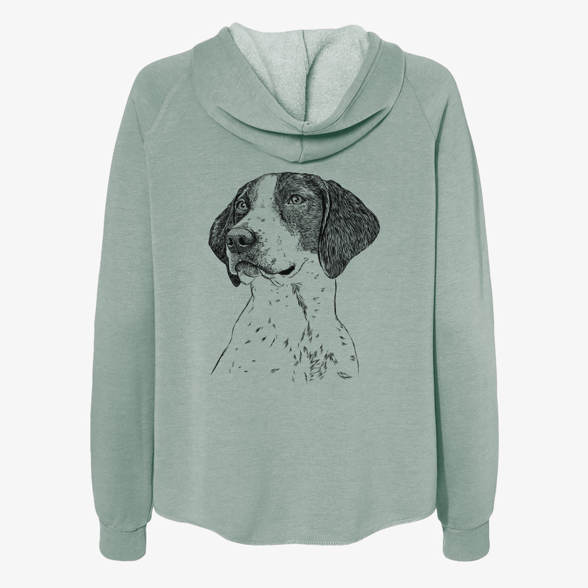 Payton the Mixed Breed - Women's Cali Wave Zip-Up Sweatshirt