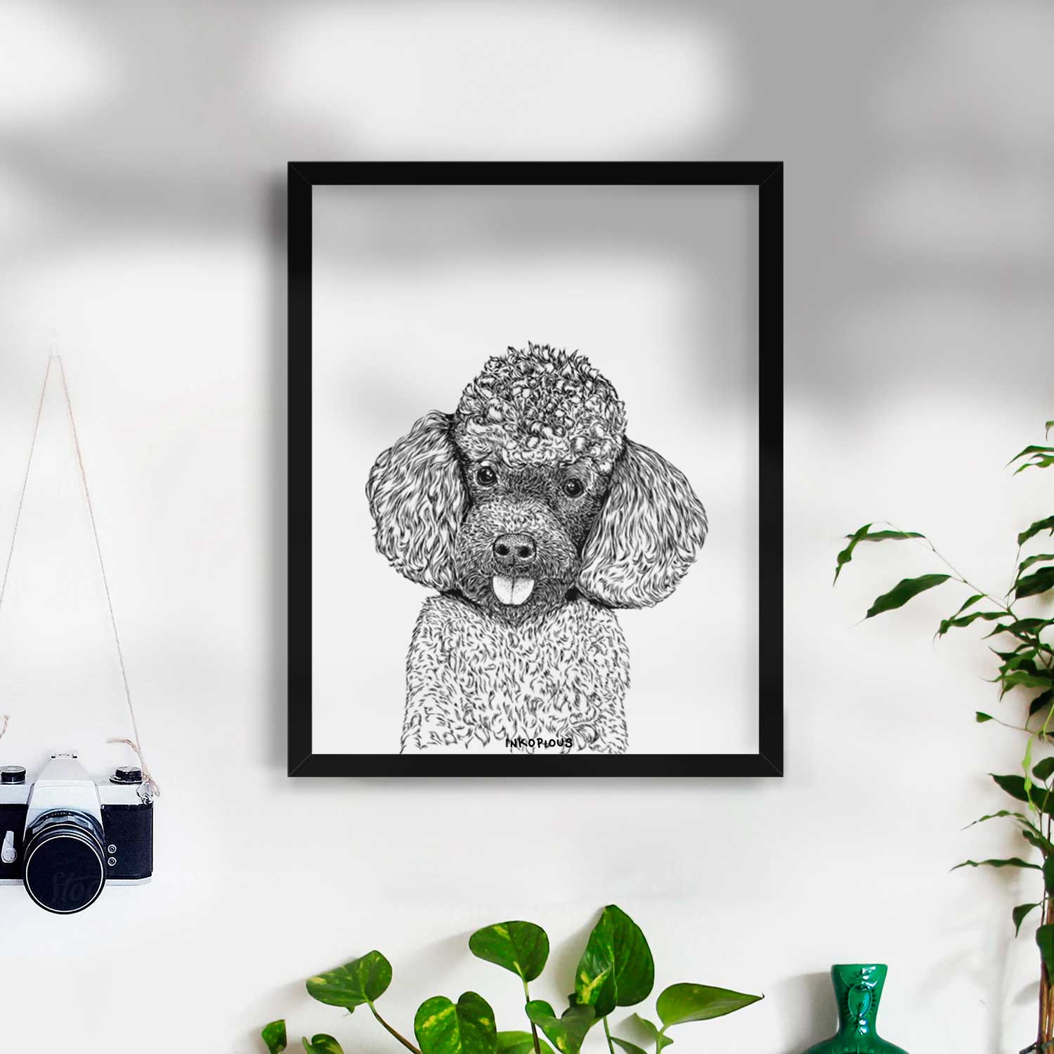 George the Toy Poodle Art Print