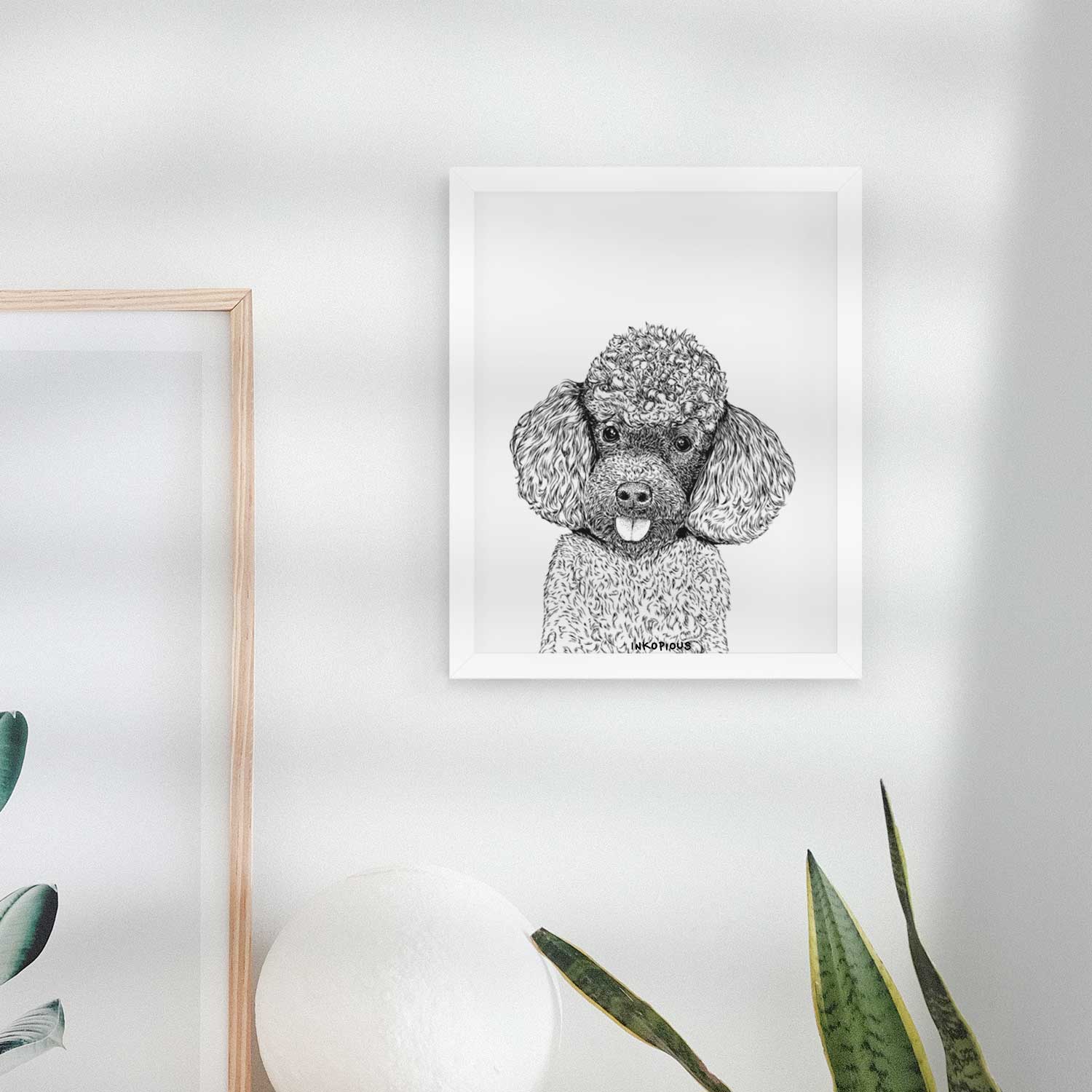 George the Toy Poodle Art Print