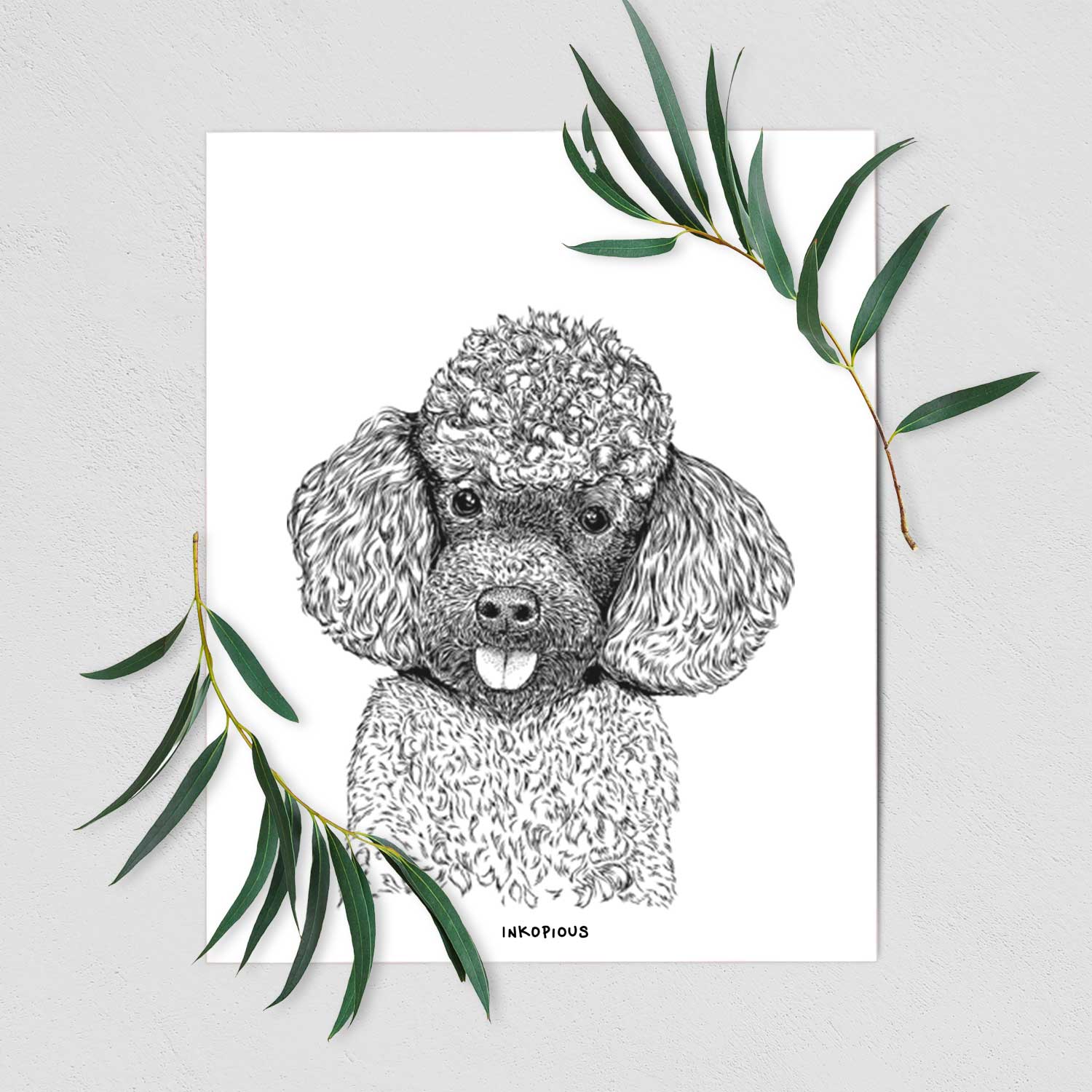 George the Toy Poodle Art Print