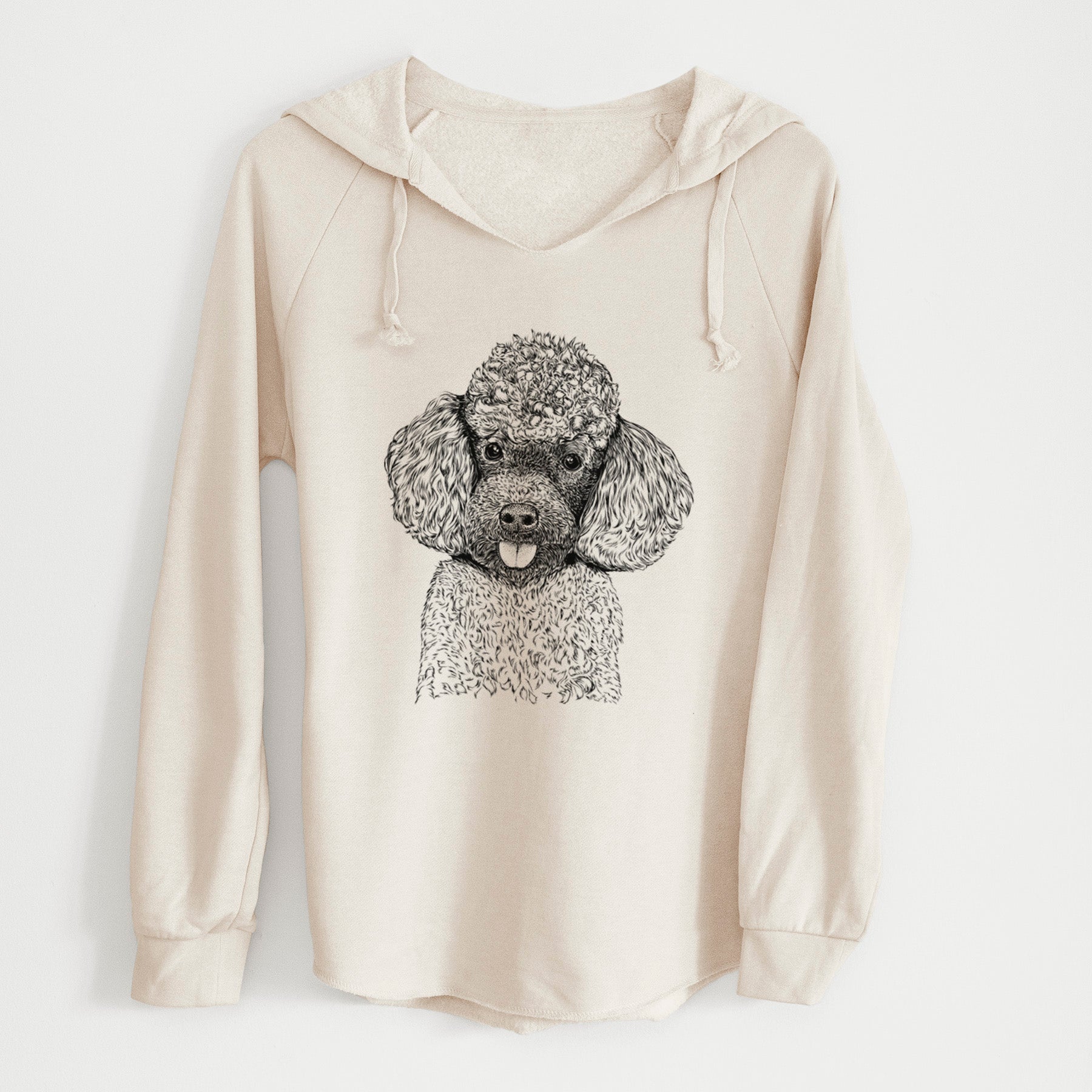 Bare George the Toy Poodle - Cali Wave Hooded Sweatshirt