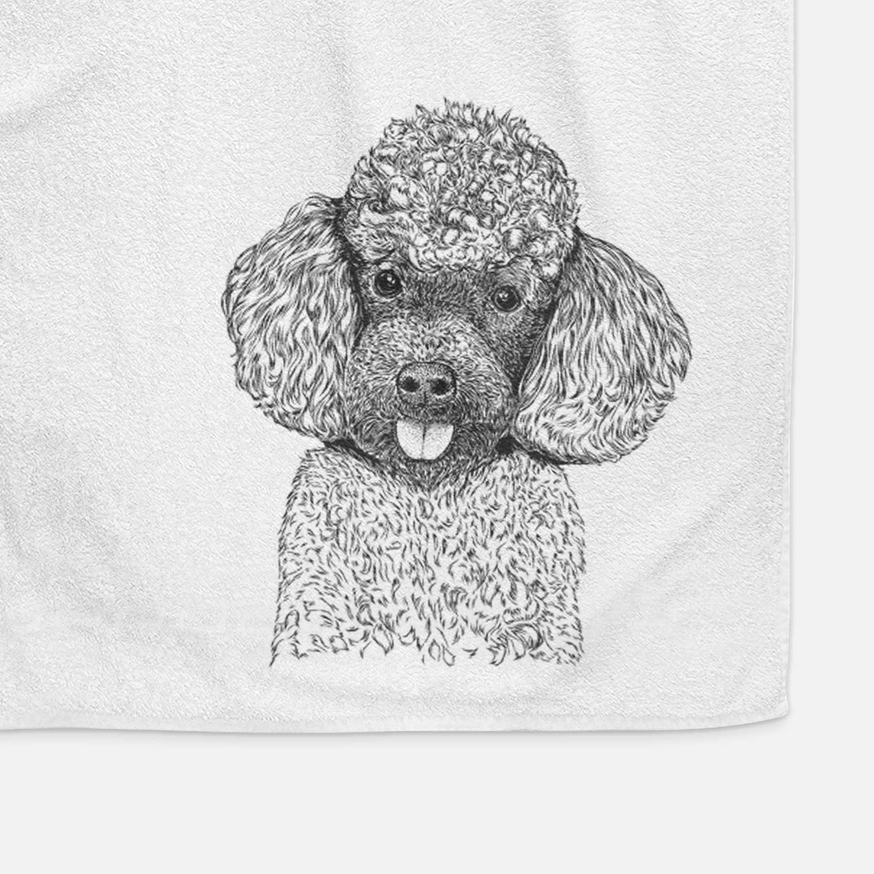 George the Toy Poodle Decorative Hand Towel