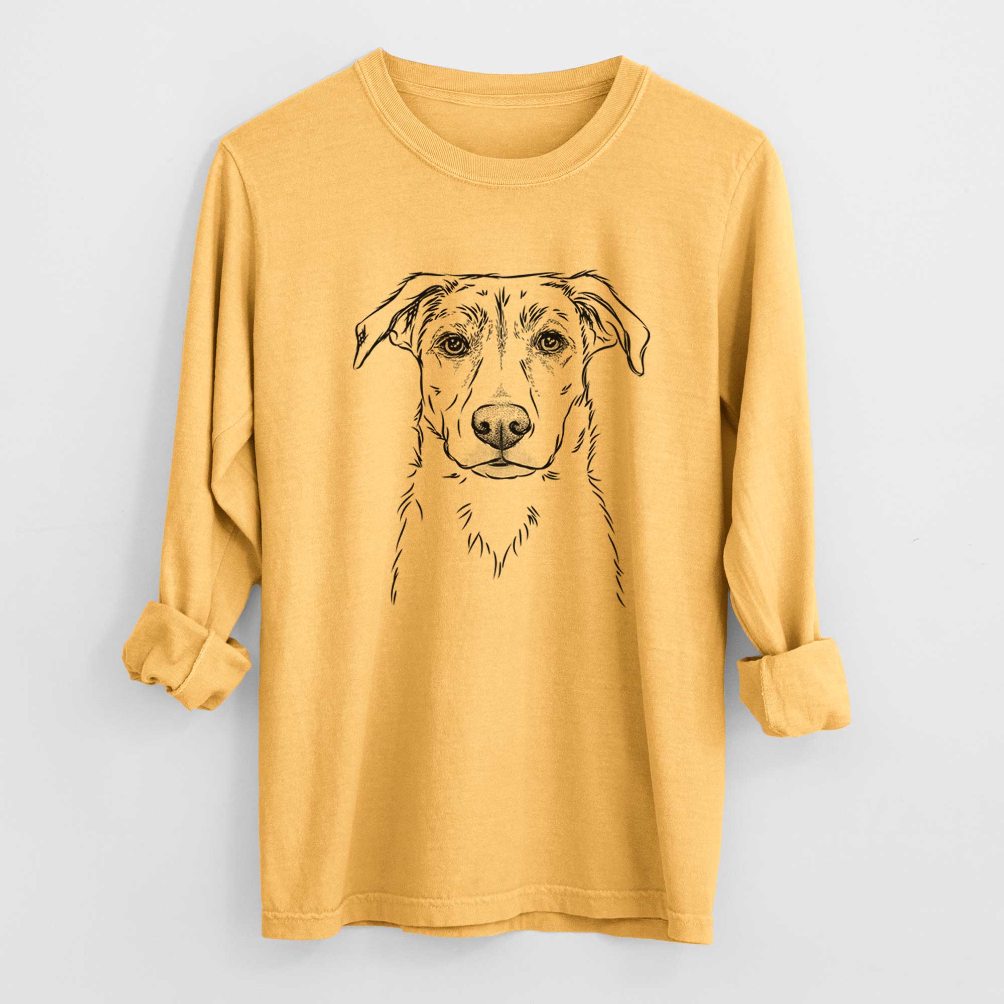 Bare Peanut the Lab Mix - Heavyweight 100% Cotton Long Sleeve