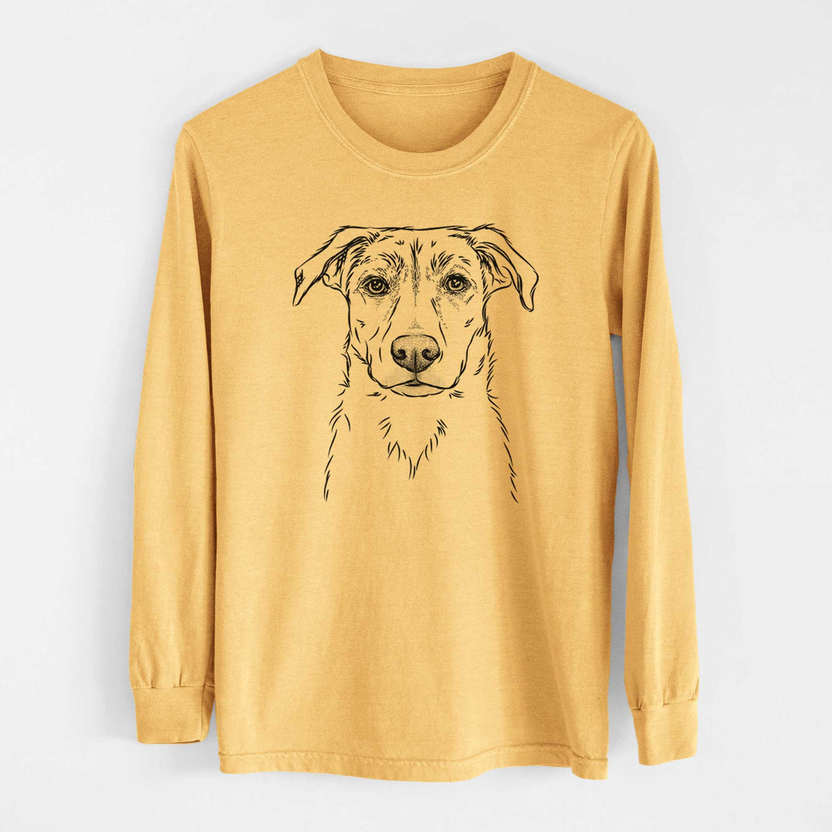 Bare Peanut the Lab Mix - Heavyweight 100% Cotton Long Sleeve