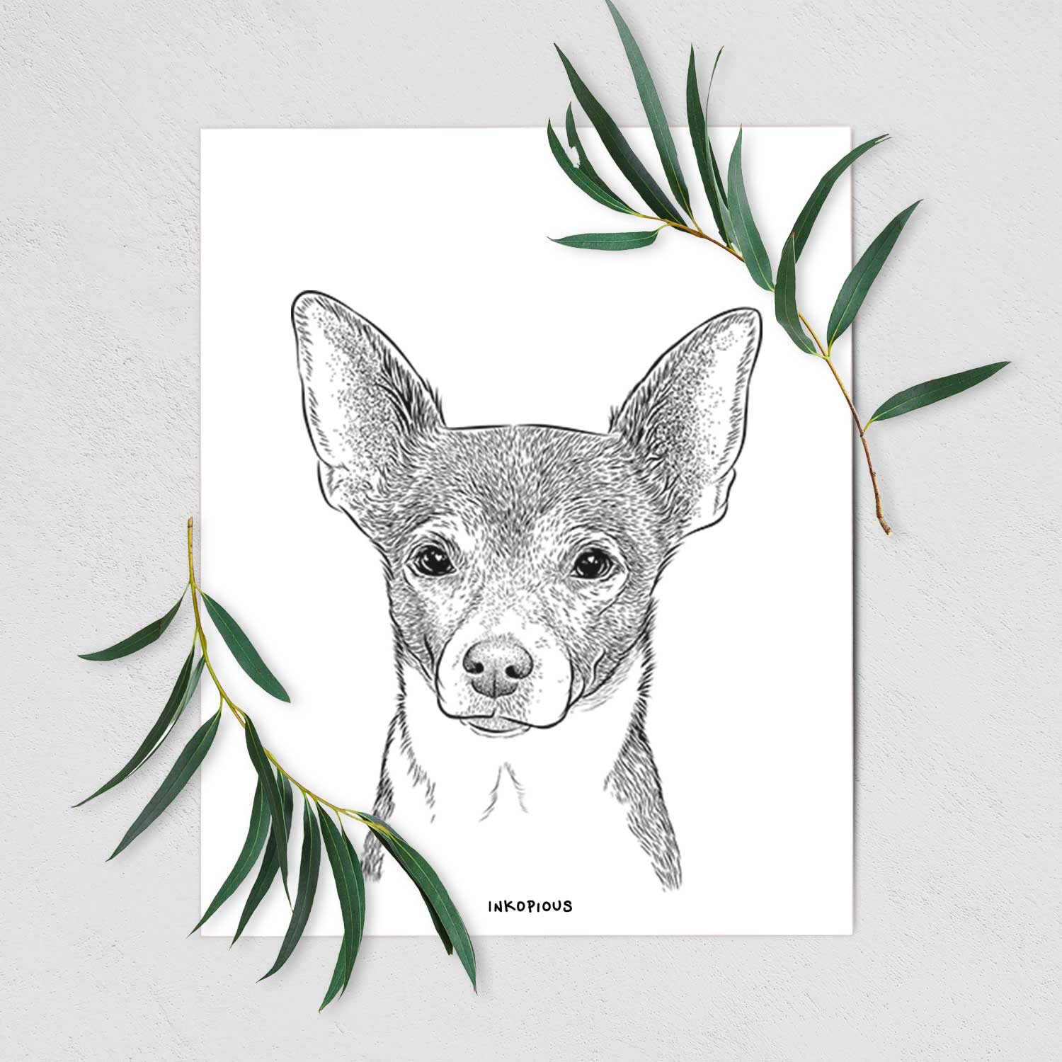 Peanut the Chihuahua Art Print