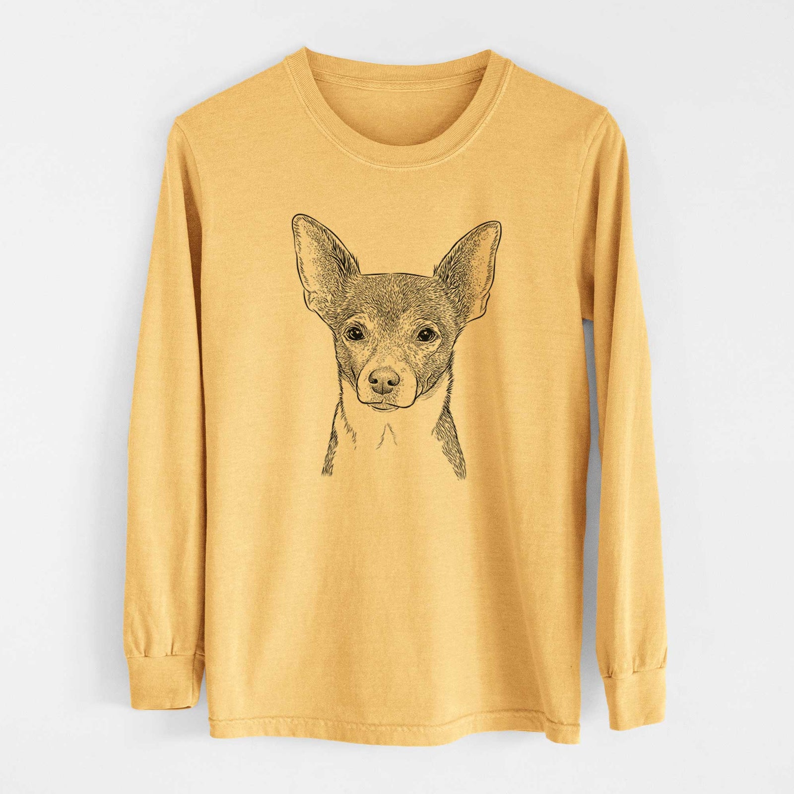 Bare Peanut the Chihuahua - Heavyweight 100% Cotton Long Sleeve