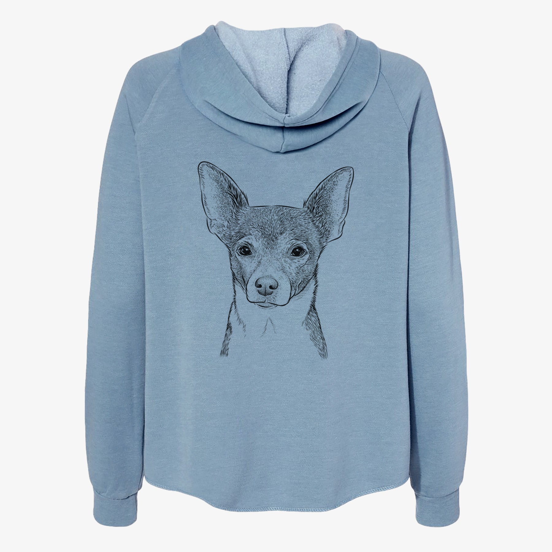 Peanut the Chihuahua - Women's Cali Wave Zip-Up Sweatshirt