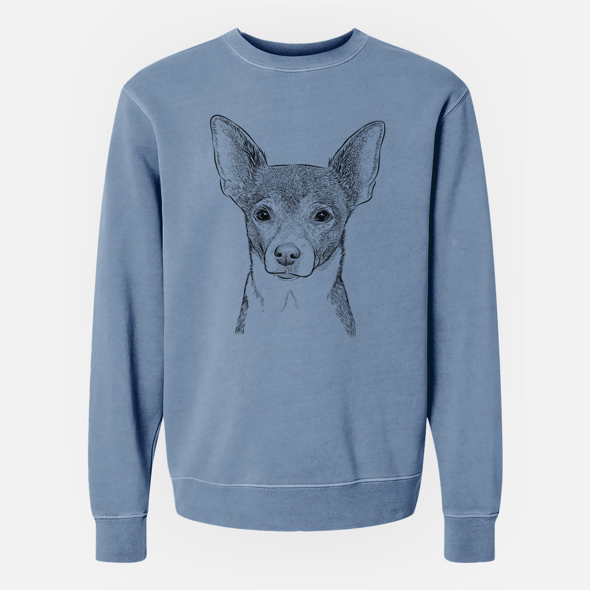 Bare Peanut the Chihuahua - Unisex Pigment Dyed Crew Sweatshirt