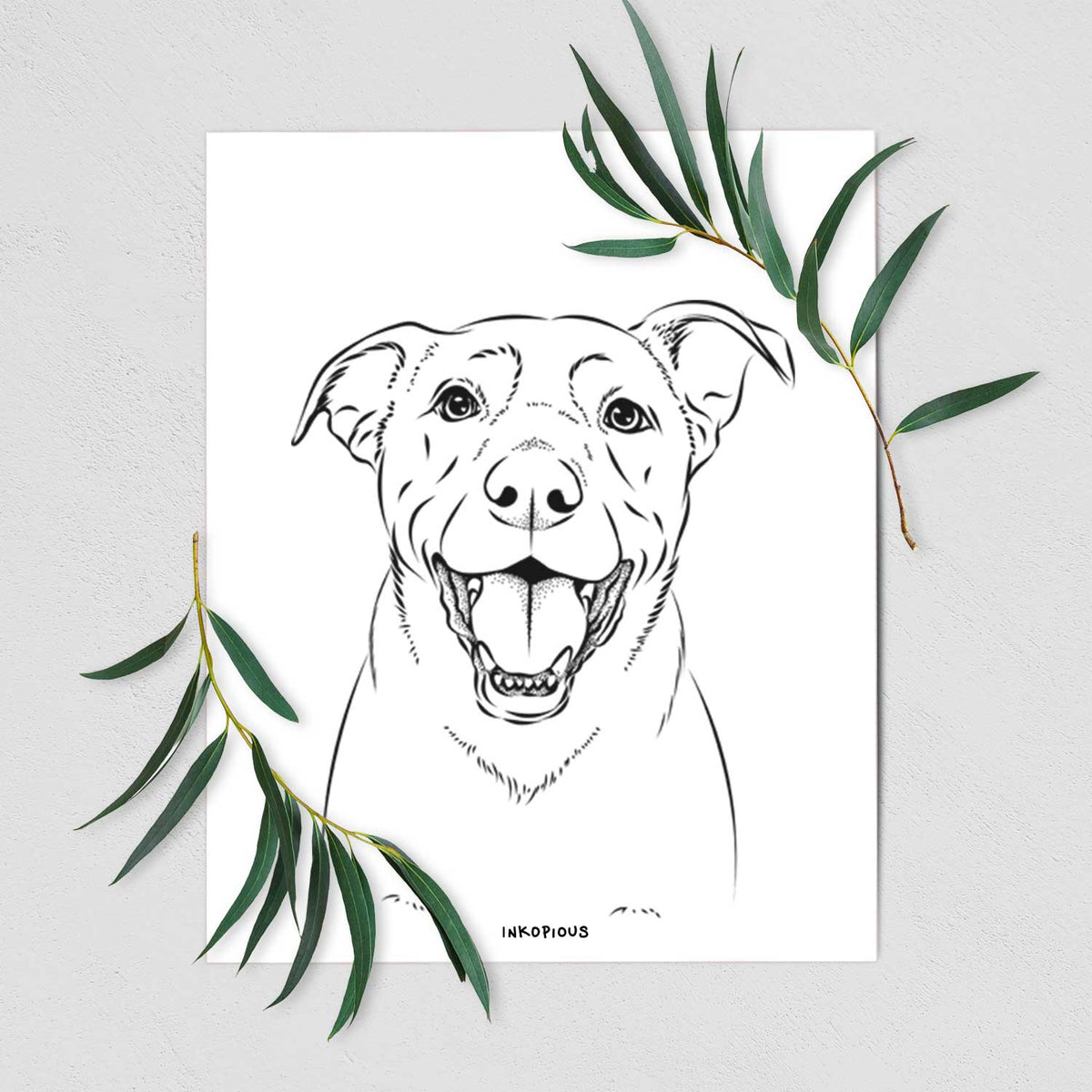 Pele the Lab Mix Art Print