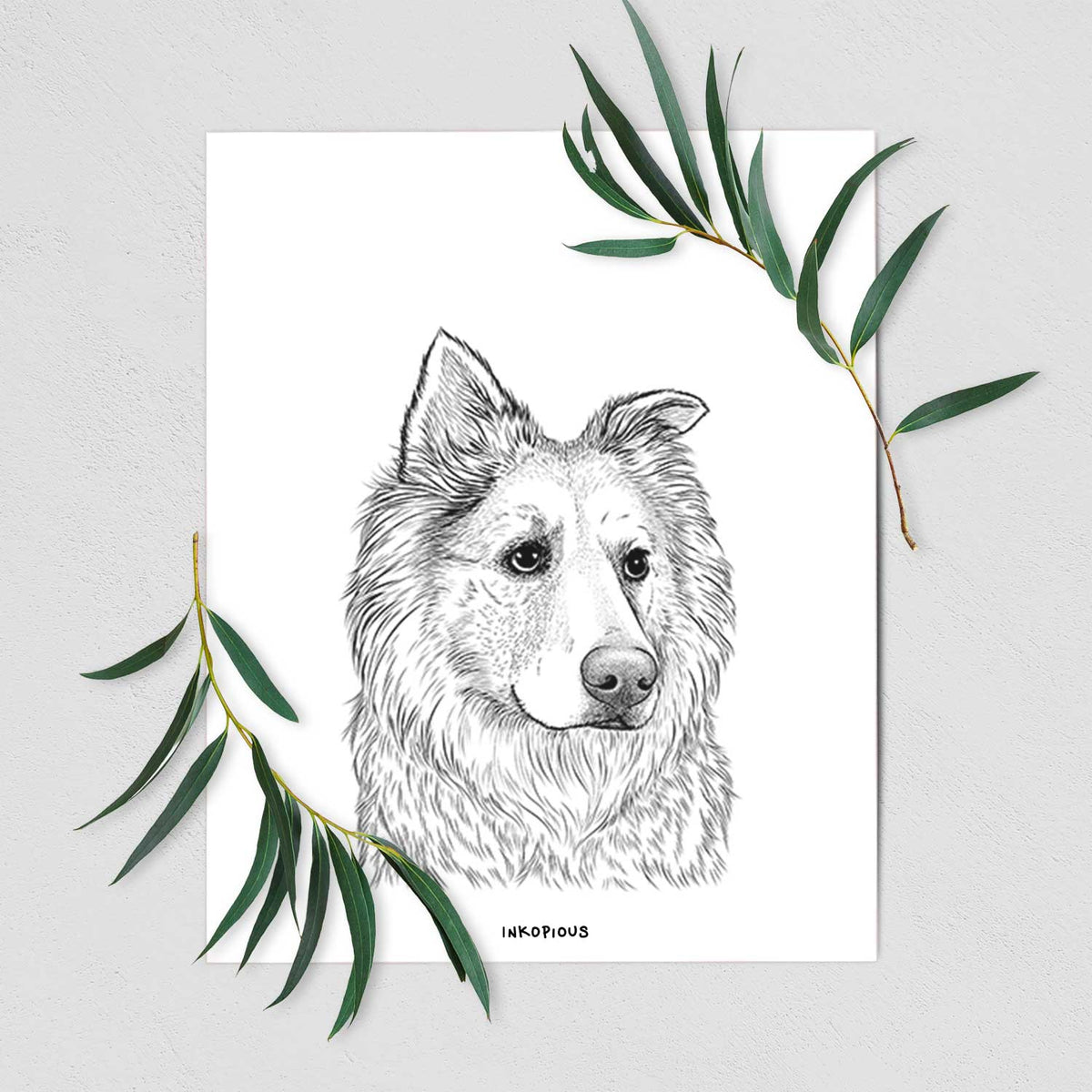 Penny the Chow Mix Art Print