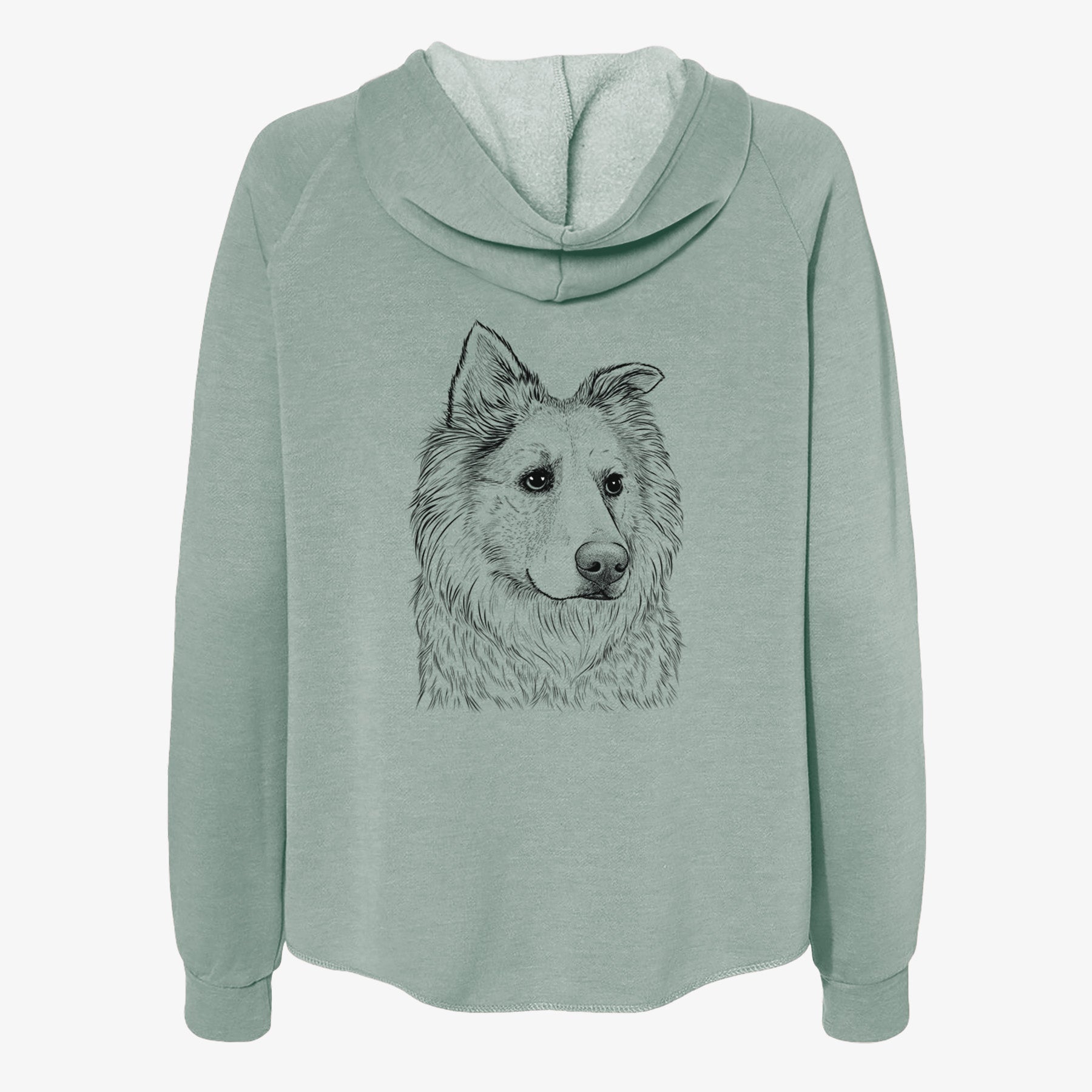 Penny the Chow Mix - Women's Cali Wave Zip-Up Sweatshirt