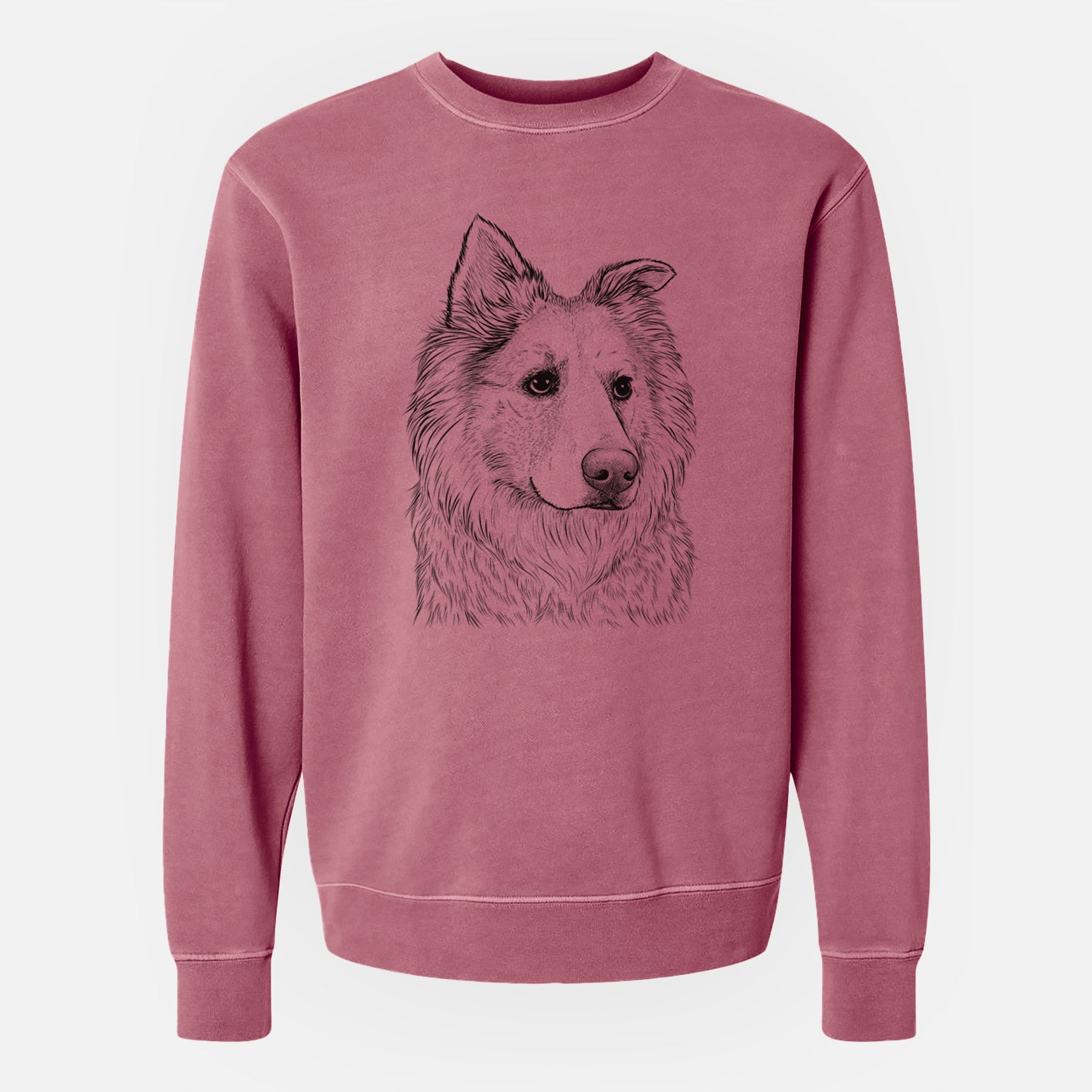 Bare Penny the Chow Mix - Unisex Pigment Dyed Crew Sweatshirt