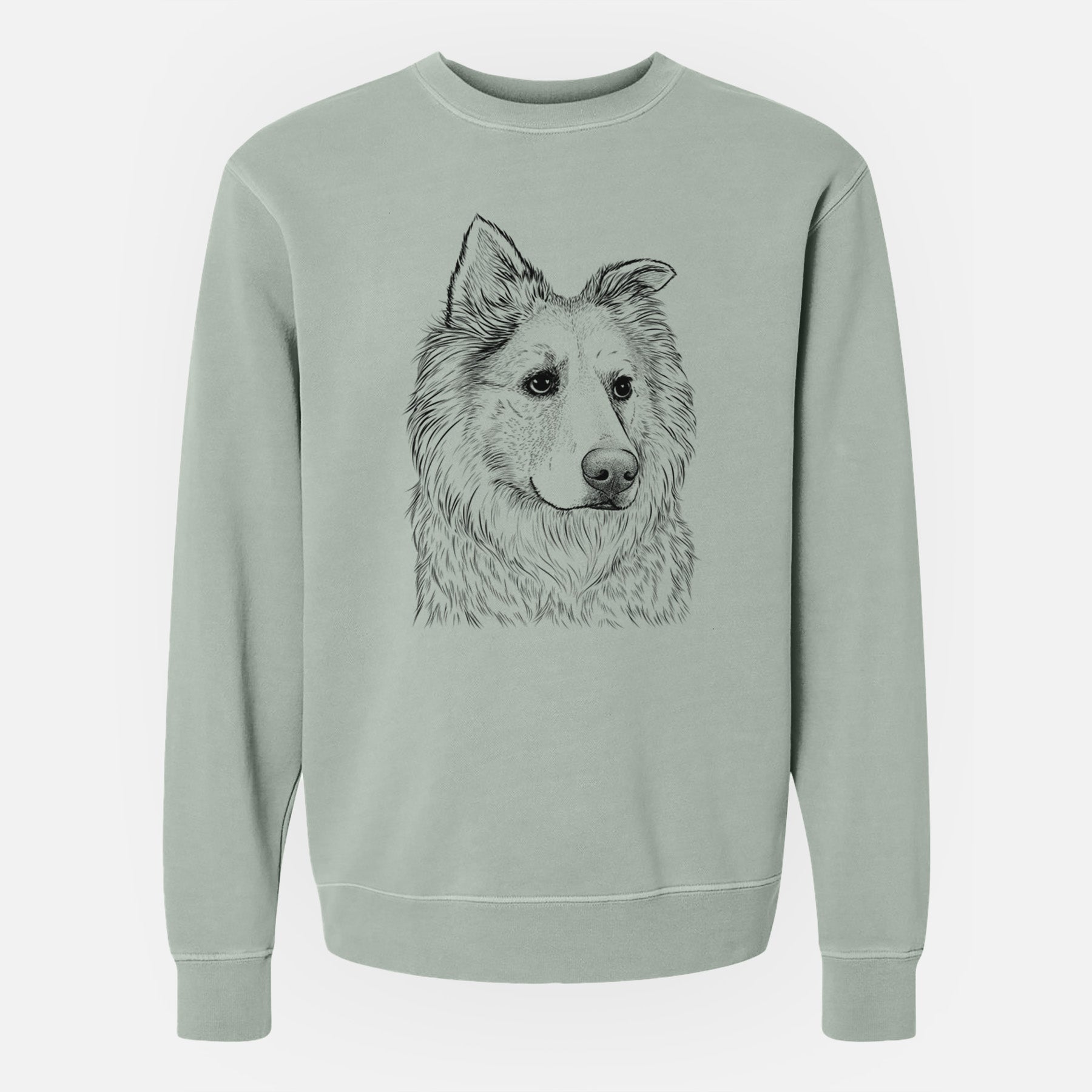 Bare Penny the Chow Mix - Unisex Pigment Dyed Crew Sweatshirt