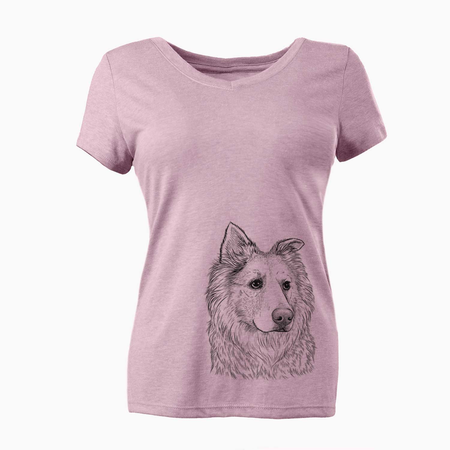 Bare Penny the Chow Mix - Women's V-neck Shirt