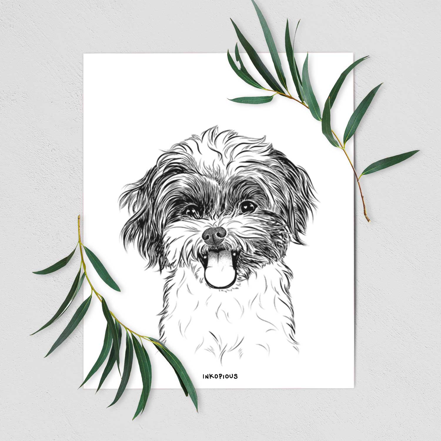 Pepper the Shihpoo Art Print