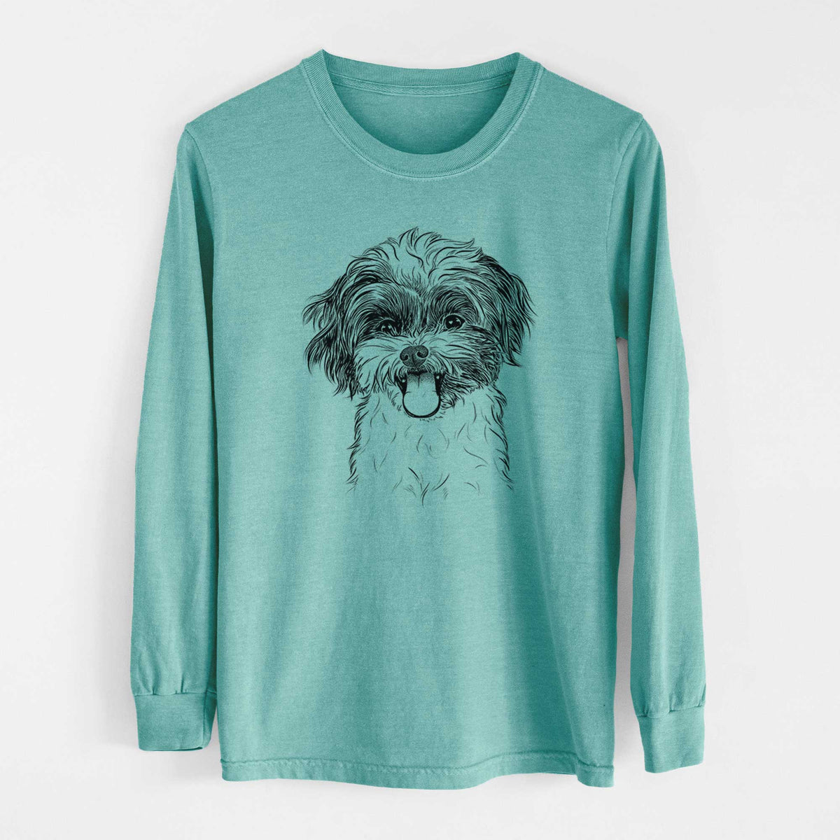 Bare Pepper the Shihpoo - Heavyweight 100% Cotton Long Sleeve