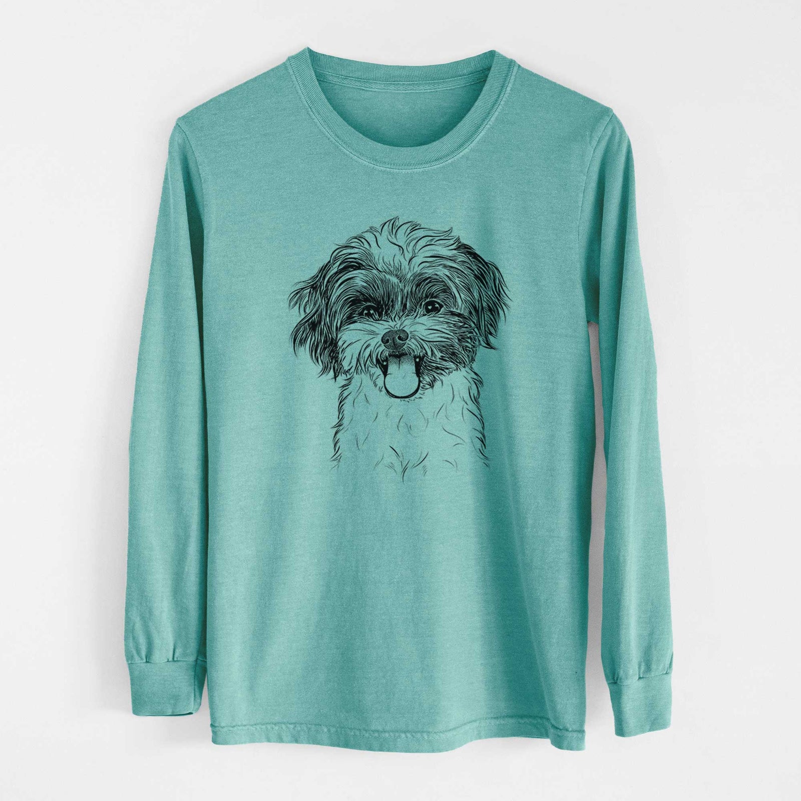 Bare Pepper the Shihpoo - Heavyweight 100% Cotton Long Sleeve