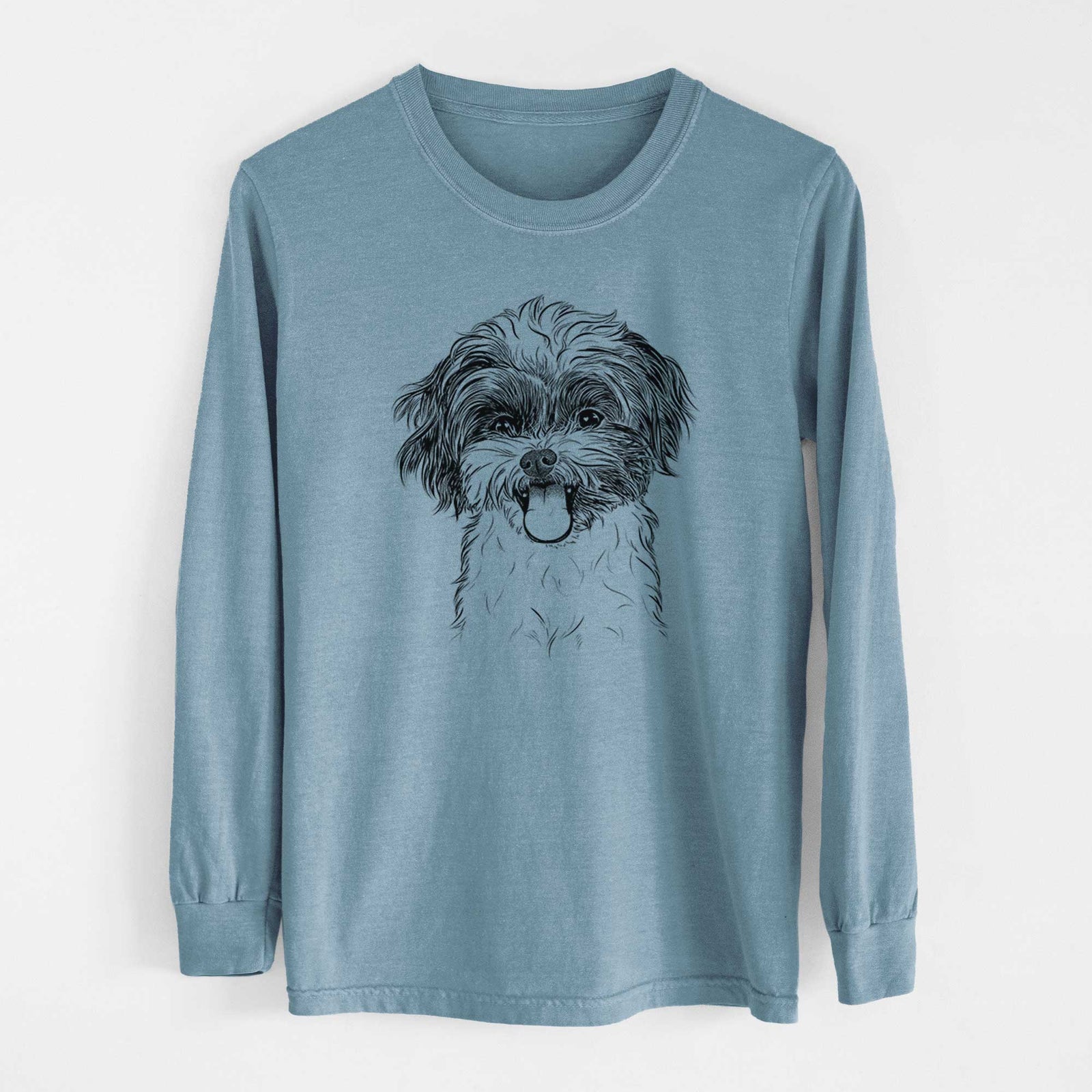 Bare Pepper the Shihpoo - Heavyweight 100% Cotton Long Sleeve