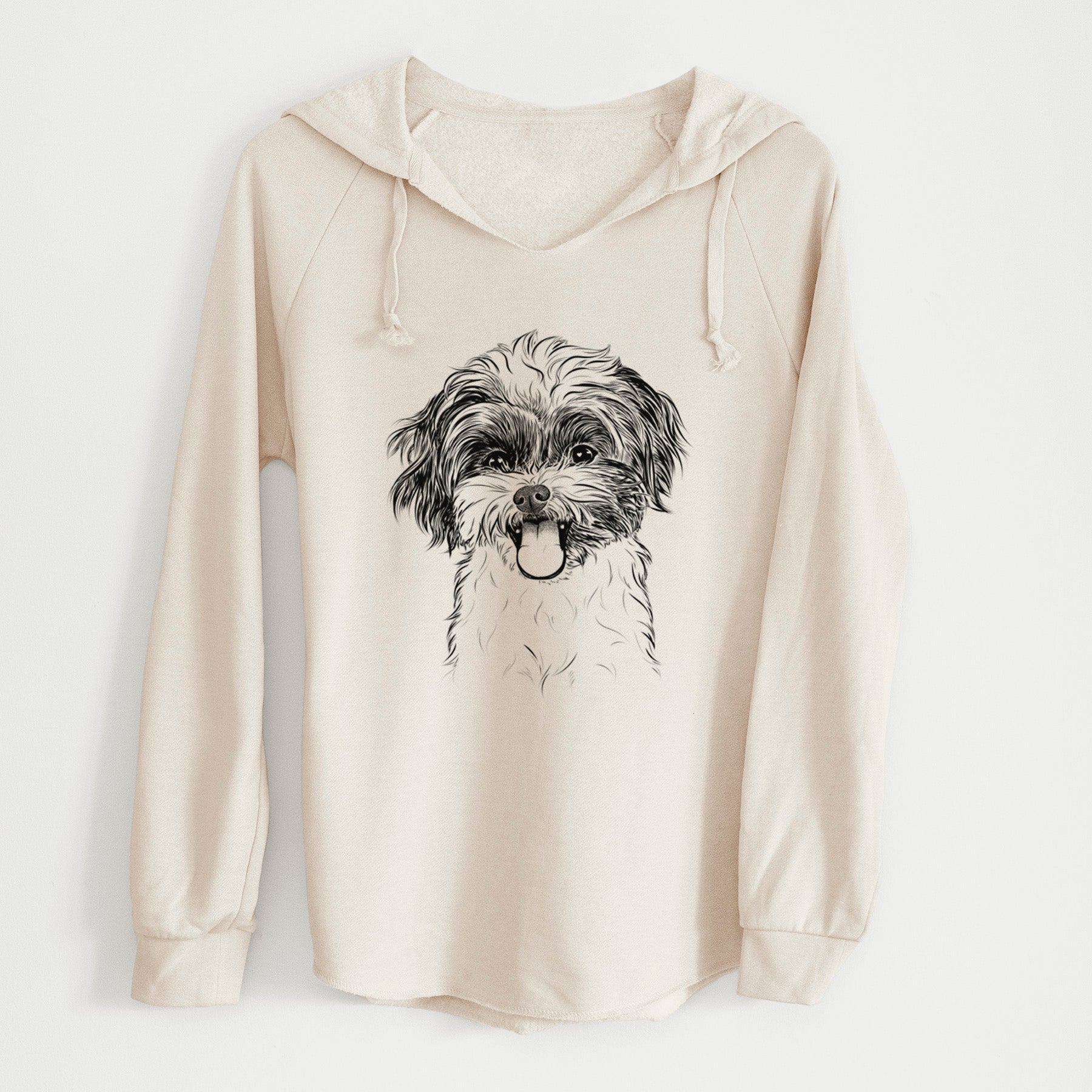 Bare Pepper the Shihpoo - Cali Wave Hooded Sweatshirt