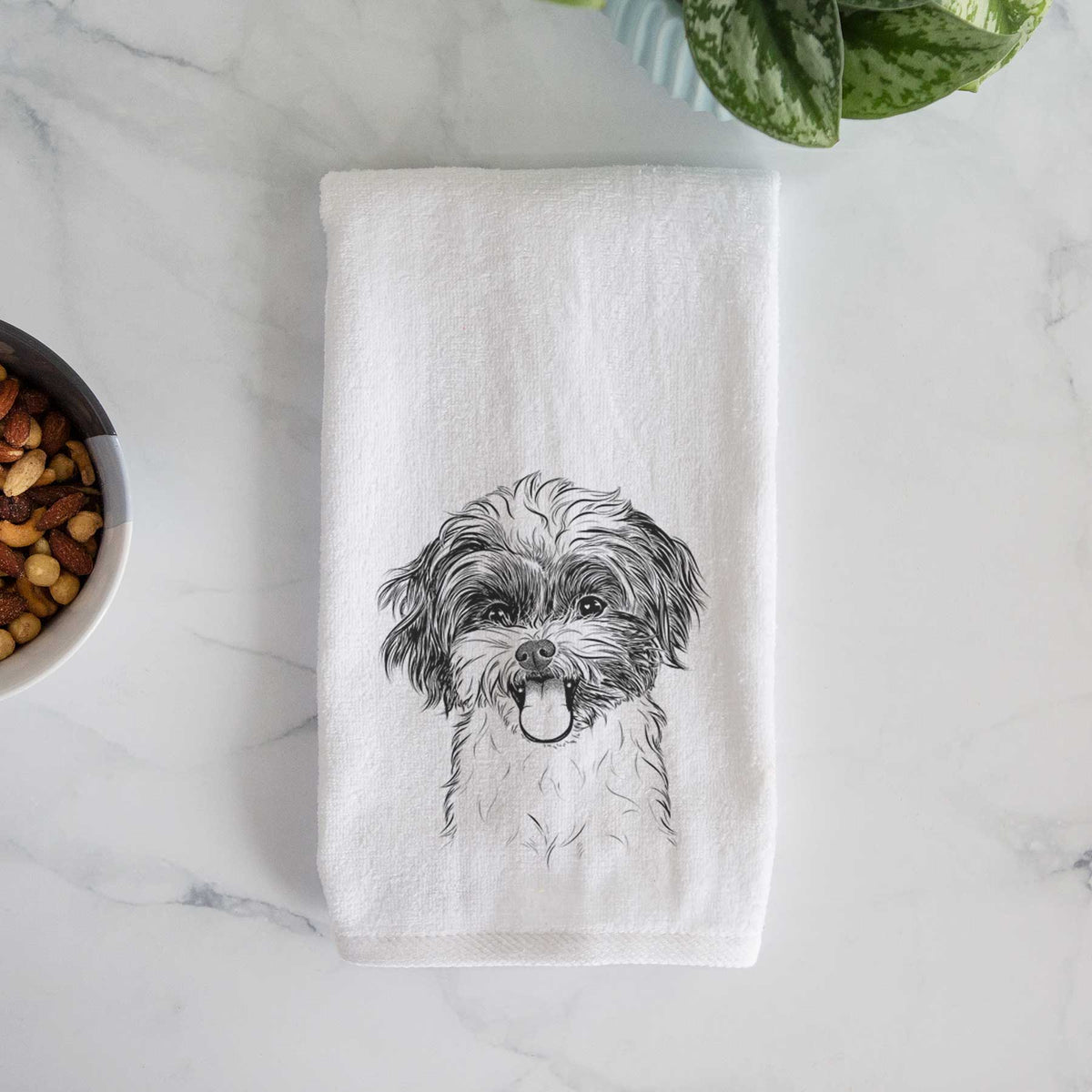 Pepper the Shihpoo Decorative Hand Towel