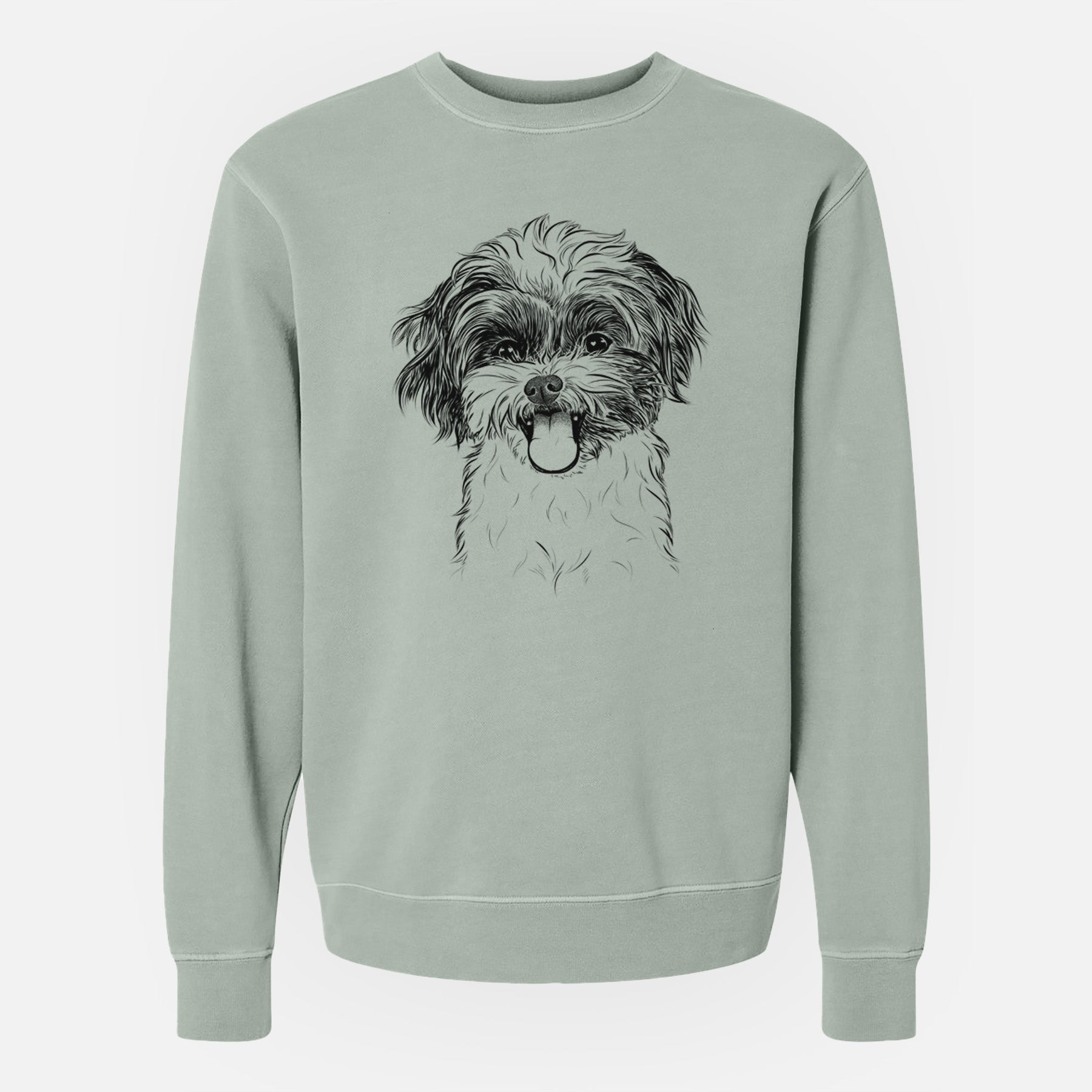 Bare Pepper the Shihpoo - Unisex Pigment Dyed Crew Sweatshirt