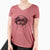 Bare Pepper the Shihpoo - Women's V-neck Shirt