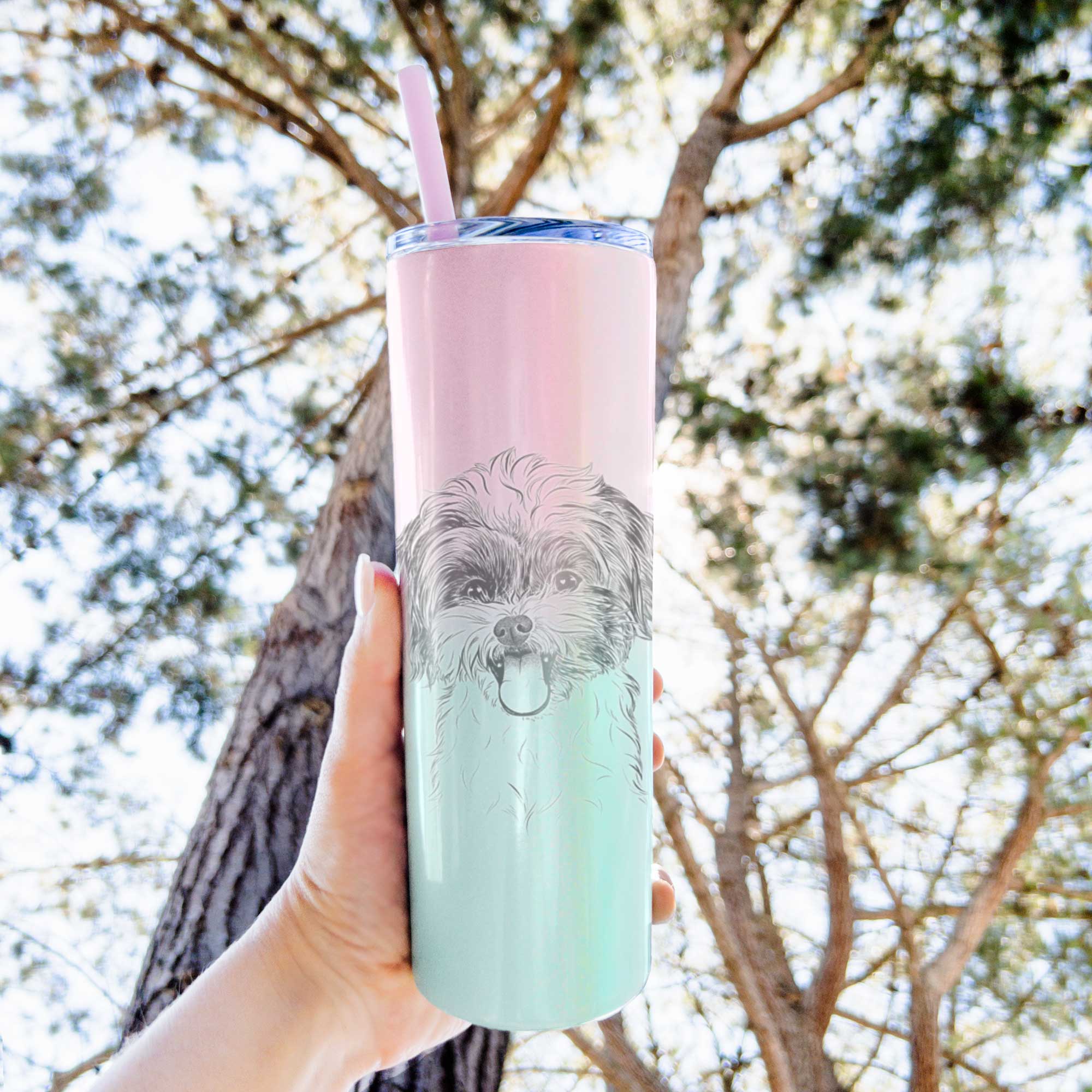 Pepper the Shihpoo - 20oz Skinny Tumbler