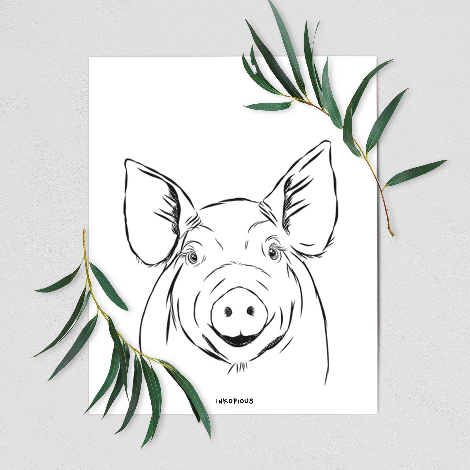 Perry the Pig Art Print