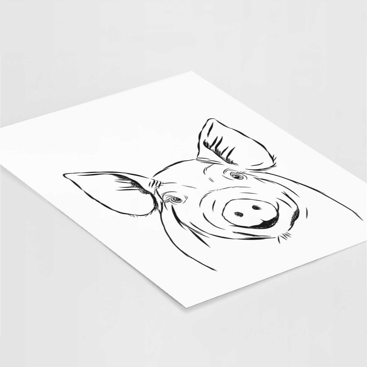 Perry the Pig Art Print
