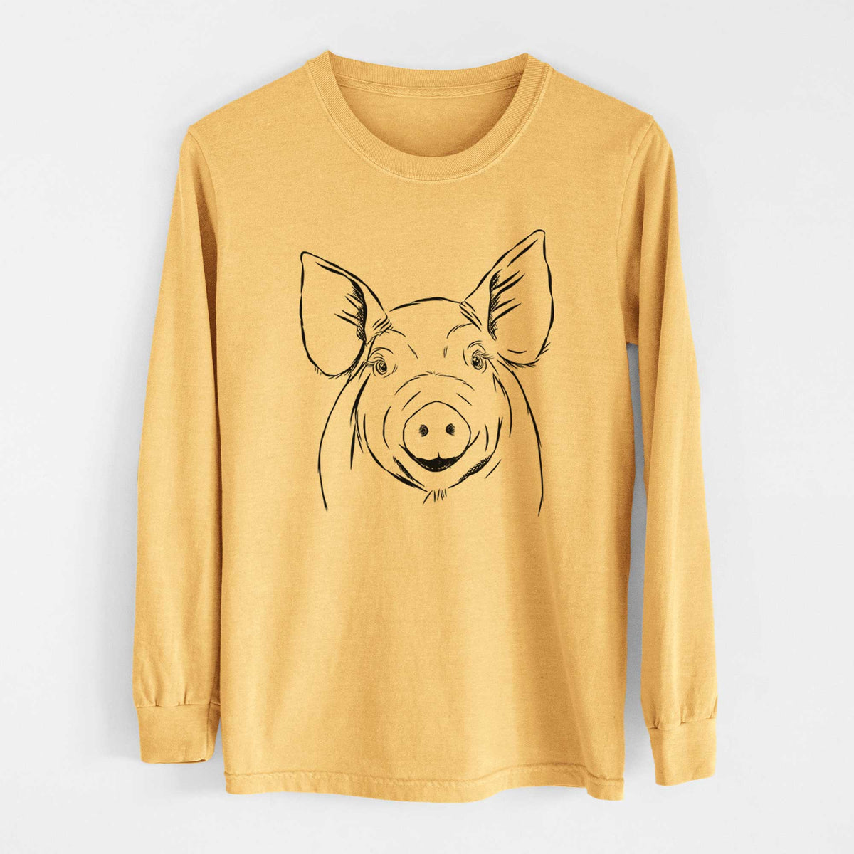 Bare Perry the Pig - Heavyweight 100% Cotton Long Sleeve