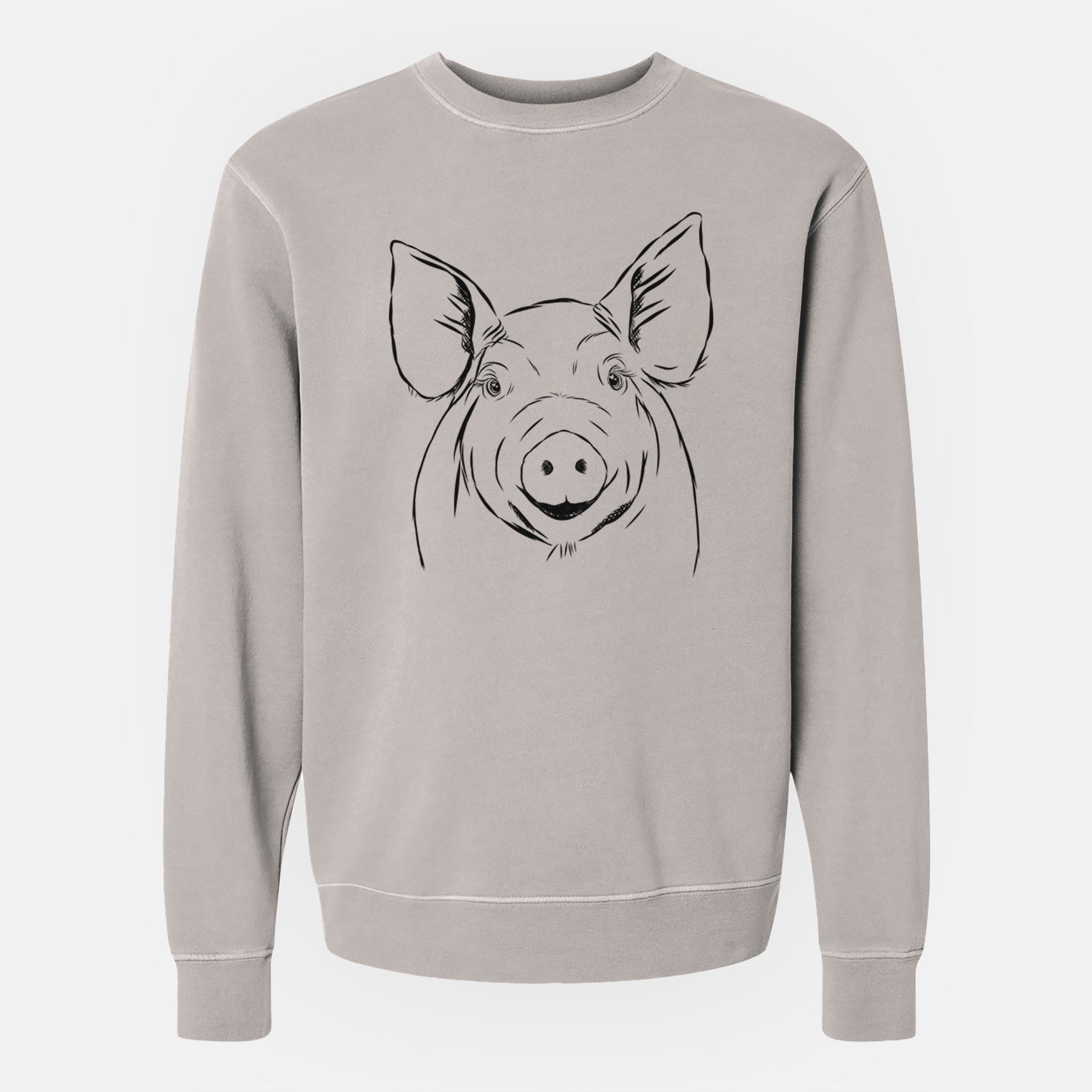 Bare Perry the Pig - Unisex Pigment Dyed Crew Sweatshirt