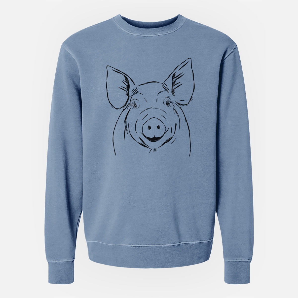 Bare Perry the Pig - Unisex Pigment Dyed Crew Sweatshirt