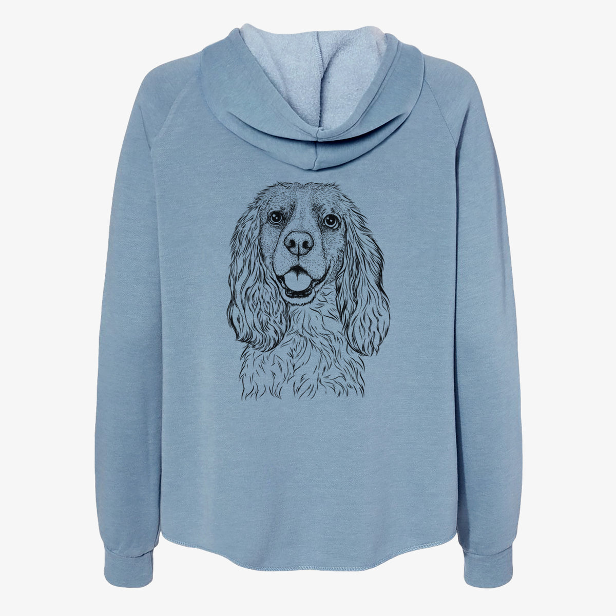 Perry the Cockalier - Women's Cali Wave Zip-Up Sweatshirt