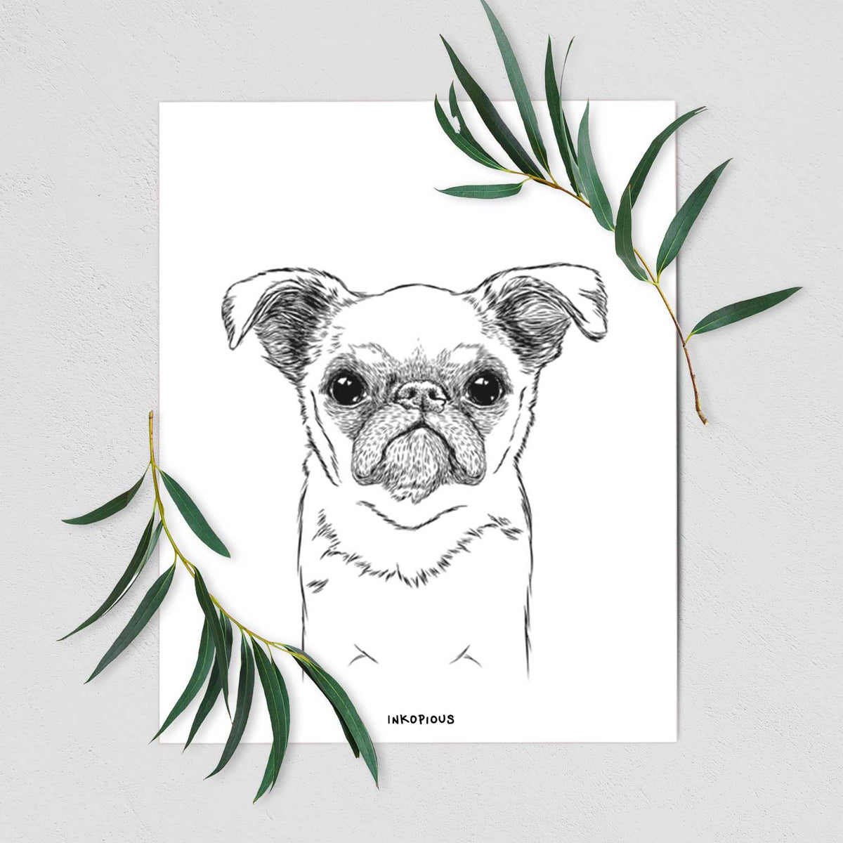 Petit Penny the Brussels Griffon Art Print