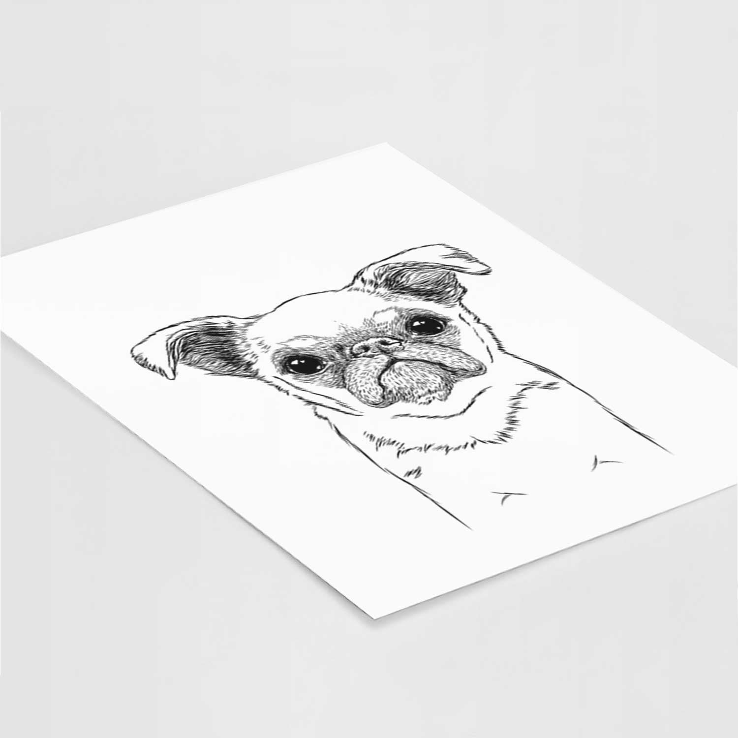 Petit Penny the Brussels Griffon Art Print