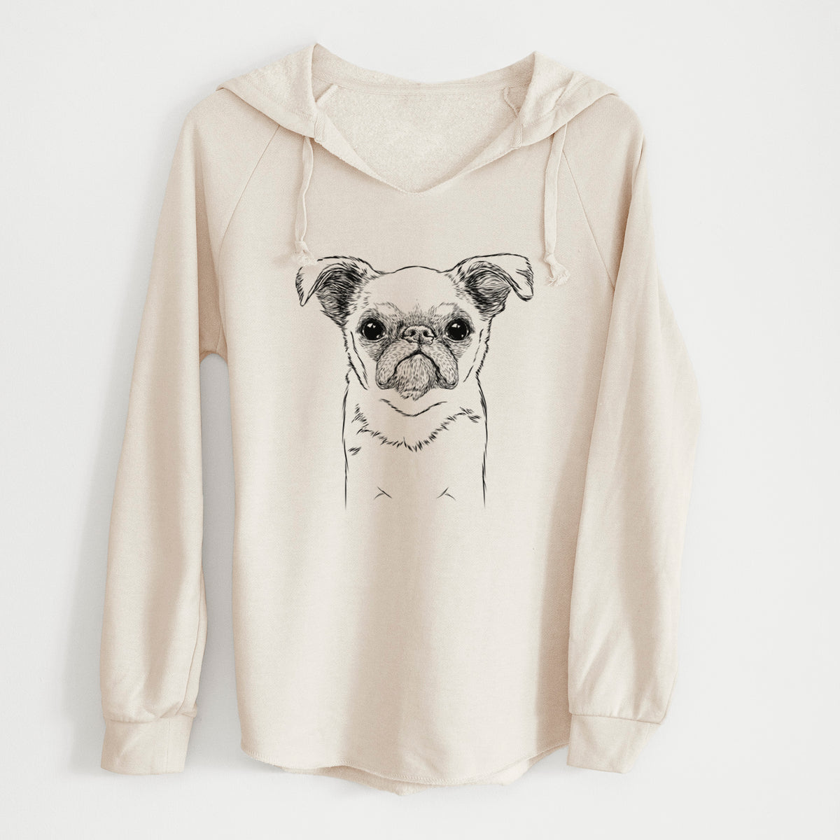 Bare Petit Penny the Brussels Griffon - Cali Wave Hooded Sweatshirt