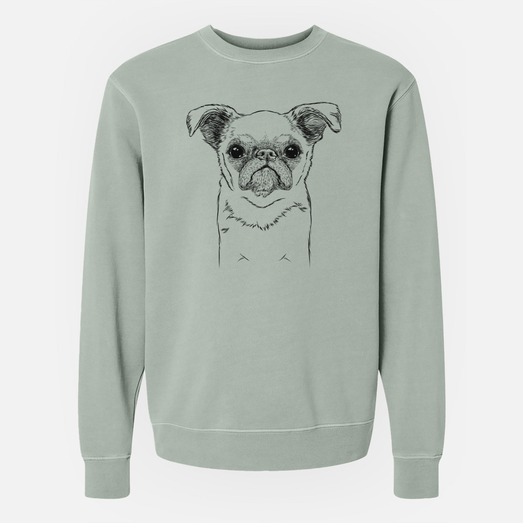 Bare Petit Penny the Brussels Griffon - Unisex Pigment Dyed Crew Sweatshirt