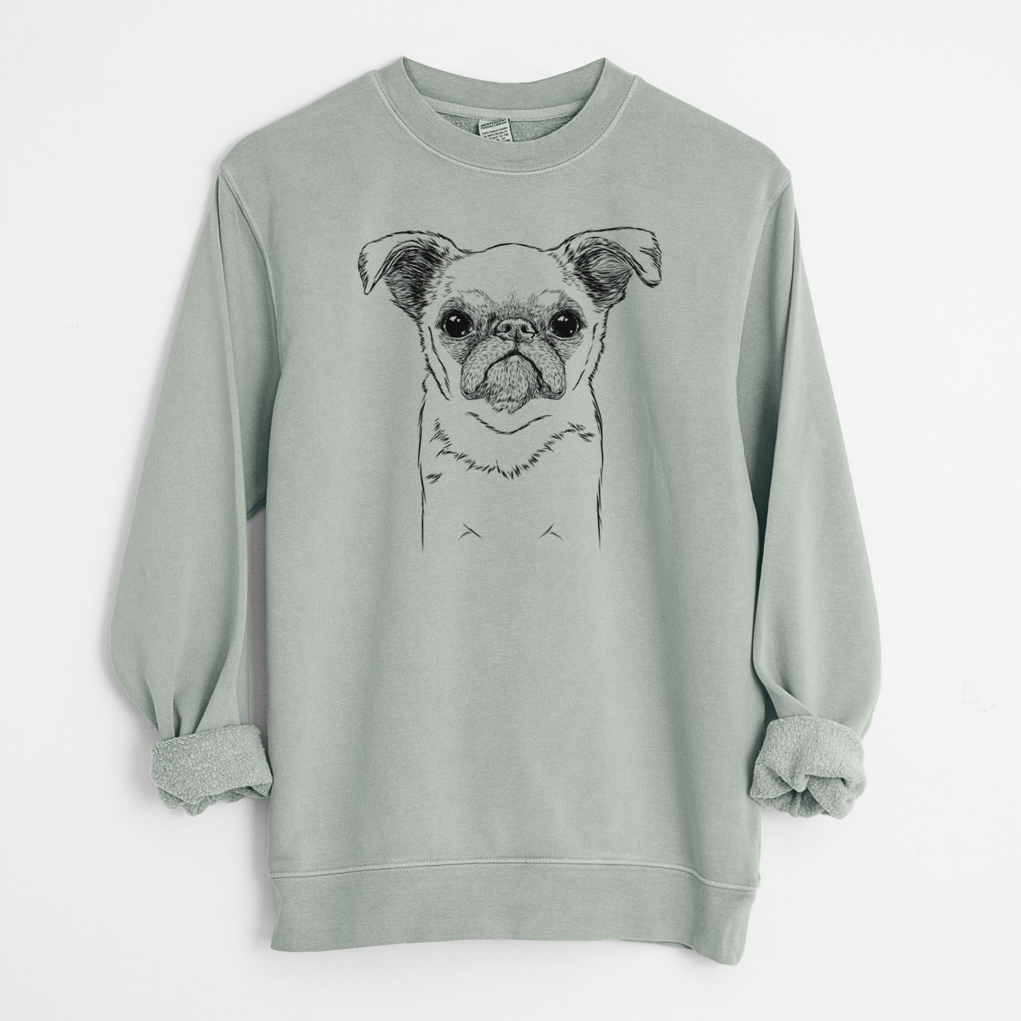 Bare Petit Penny the Brussels Griffon - Unisex Pigment Dyed Crew Sweatshirt