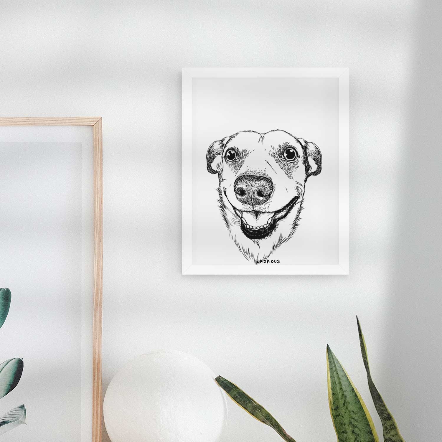 Petrah the American Staffordshire Mix Art Print