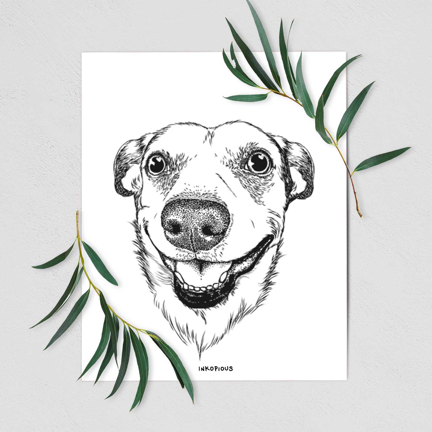 Petrah the American Staffordshire Mix Art Print