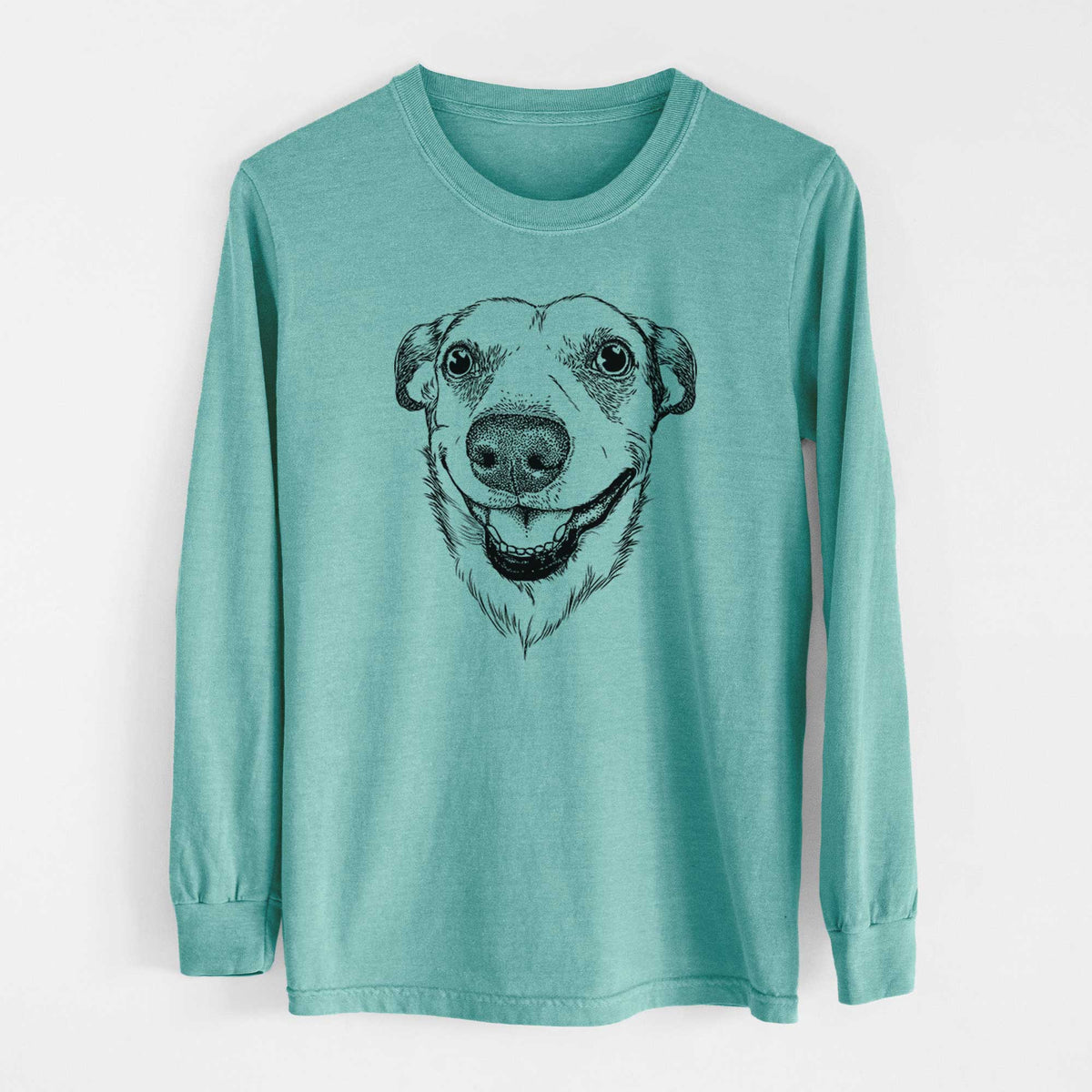Bare Petrah the Staffy Mix - Heavyweight 100% Cotton Long Sleeve