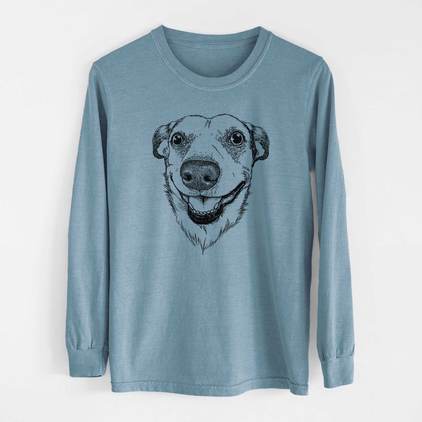 Bare Petrah the Staffy Mix - Heavyweight 100% Cotton Long Sleeve