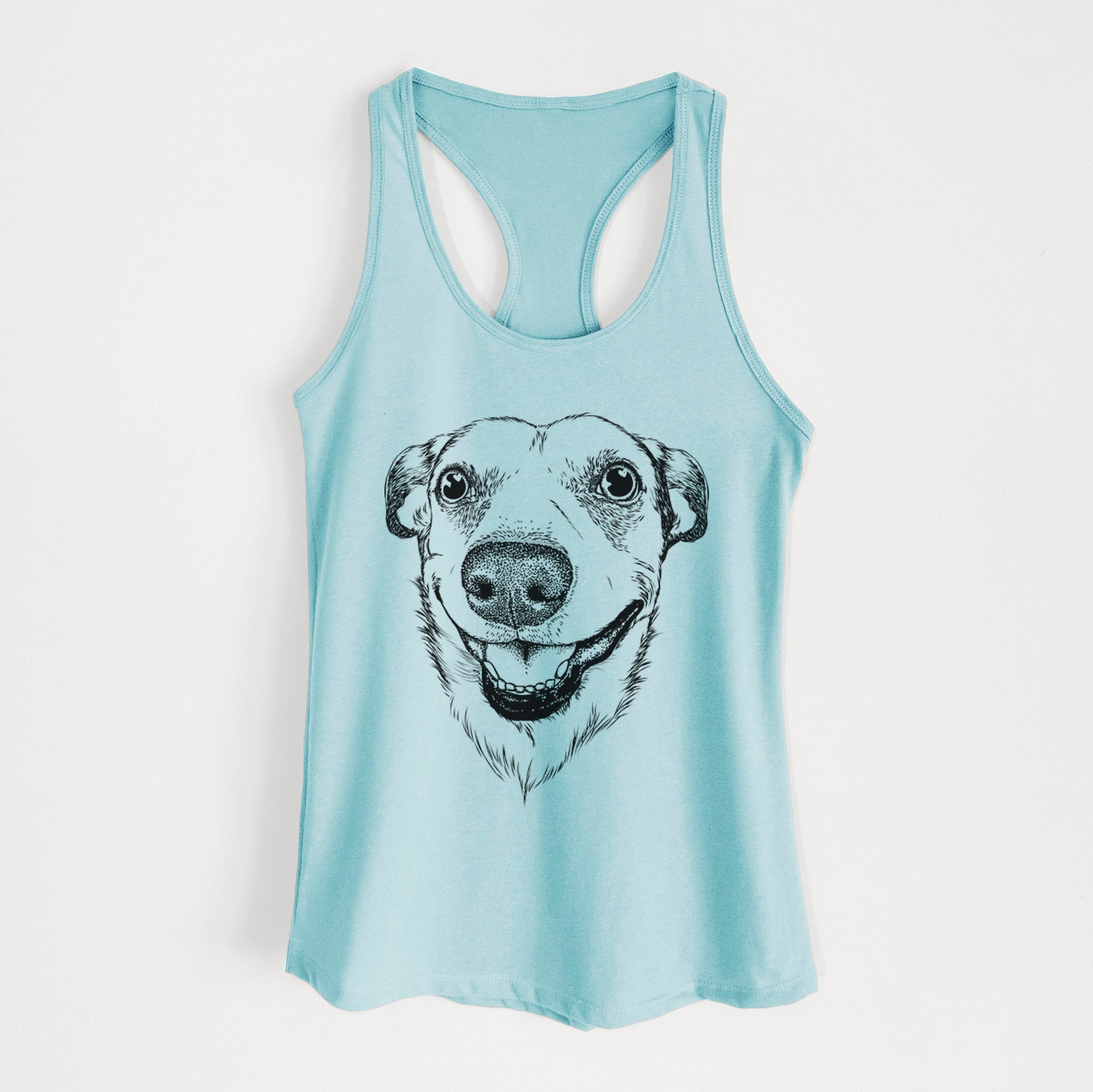 Petrah the Staffy Mix - Women's Racerback Tanktop