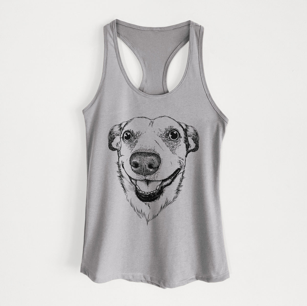 Petrah the Staffy Mix - Women&#39;s Racerback Tanktop