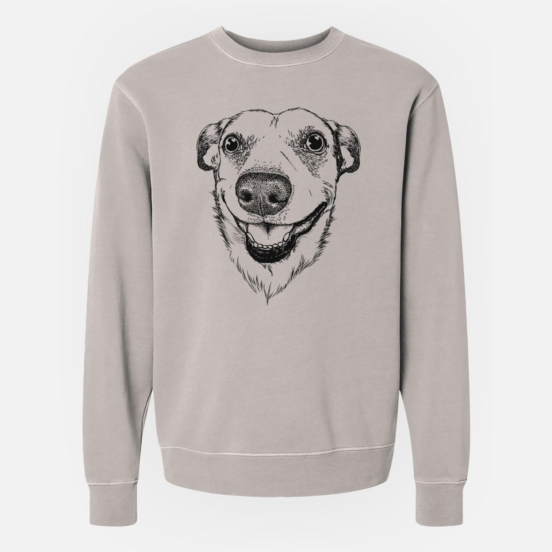 Bare Petrah the Staffy Mix - Unisex Pigment Dyed Crew Sweatshirt